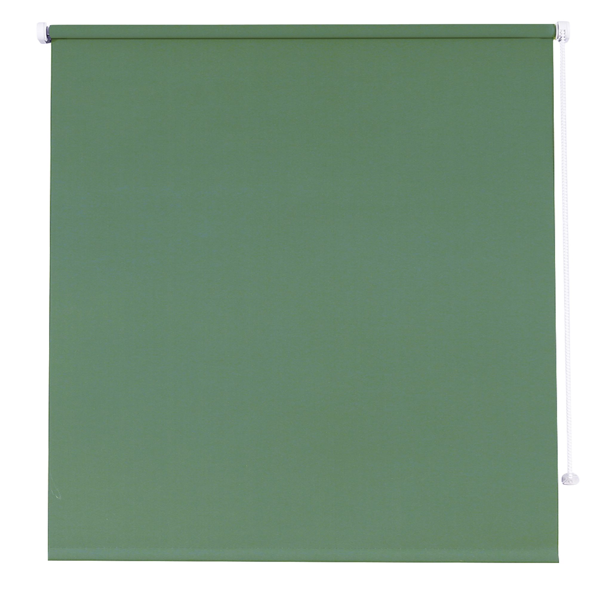 Boreas Corded Light green Plain Blackout Roller blind (W)120cm (L)180cm