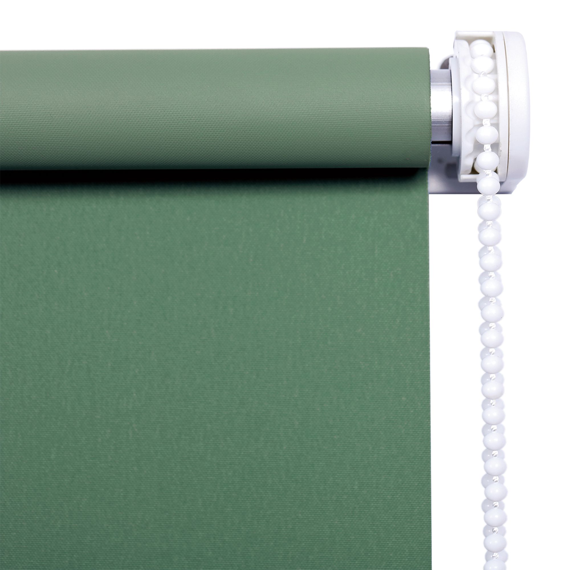 Boreas Corded Light green Plain Blackout Roller blind (W)120cm (L)180cm