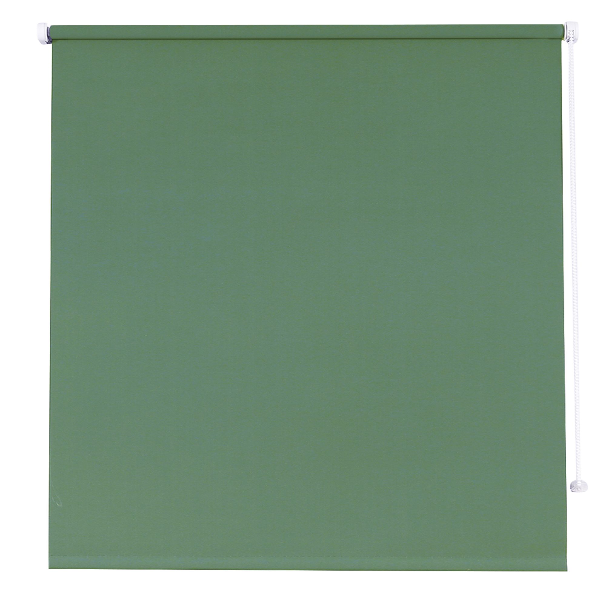 Boreas Corded Light green Plain Blackout Roller blind (W)160cm (L)180cm