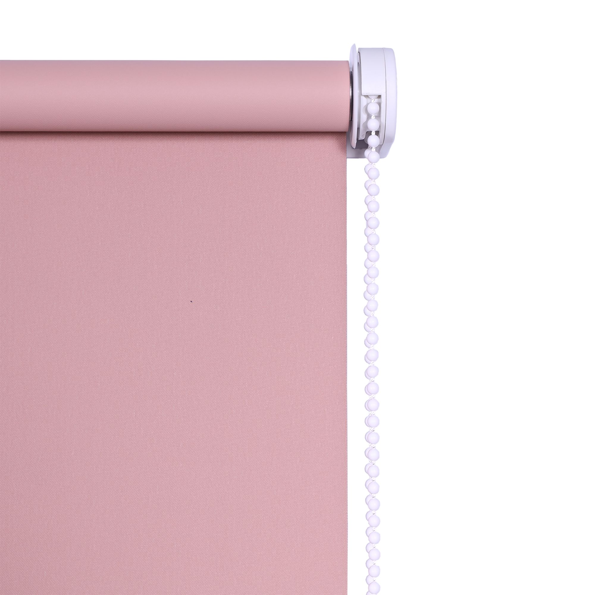 Boreas Corded Pink Plain Blackout Roller blind (W)160cm (L)180cm