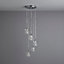 Borrello Pendant Silver effect 5 Lamp Ceiling light
