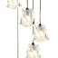 Borrello Pendant Silver effect 5 Lamp Ceiling light