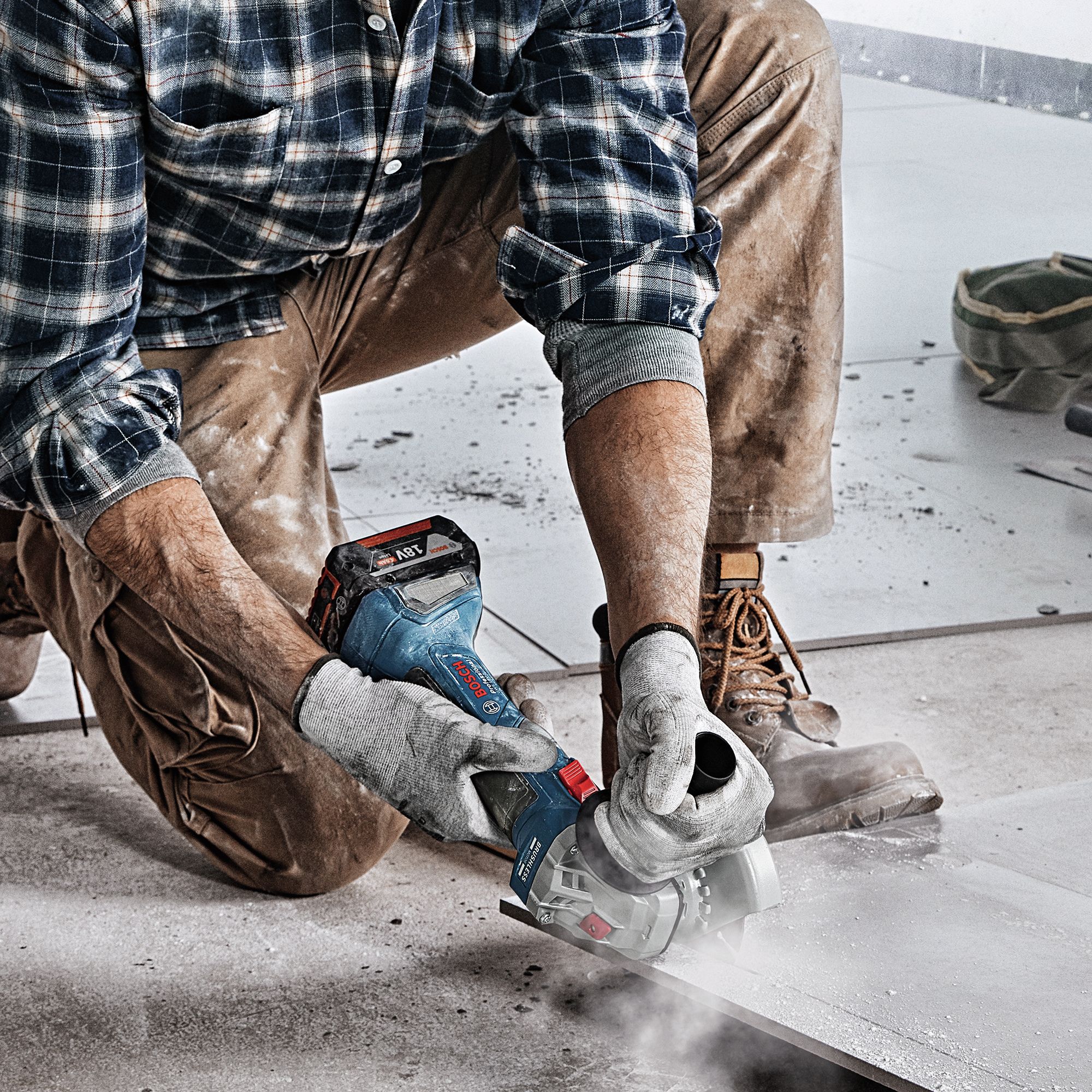 Bosch 18V Coolpack 115mm Cordless Angle grinder GWS 18V 7 115MM - Bare unit