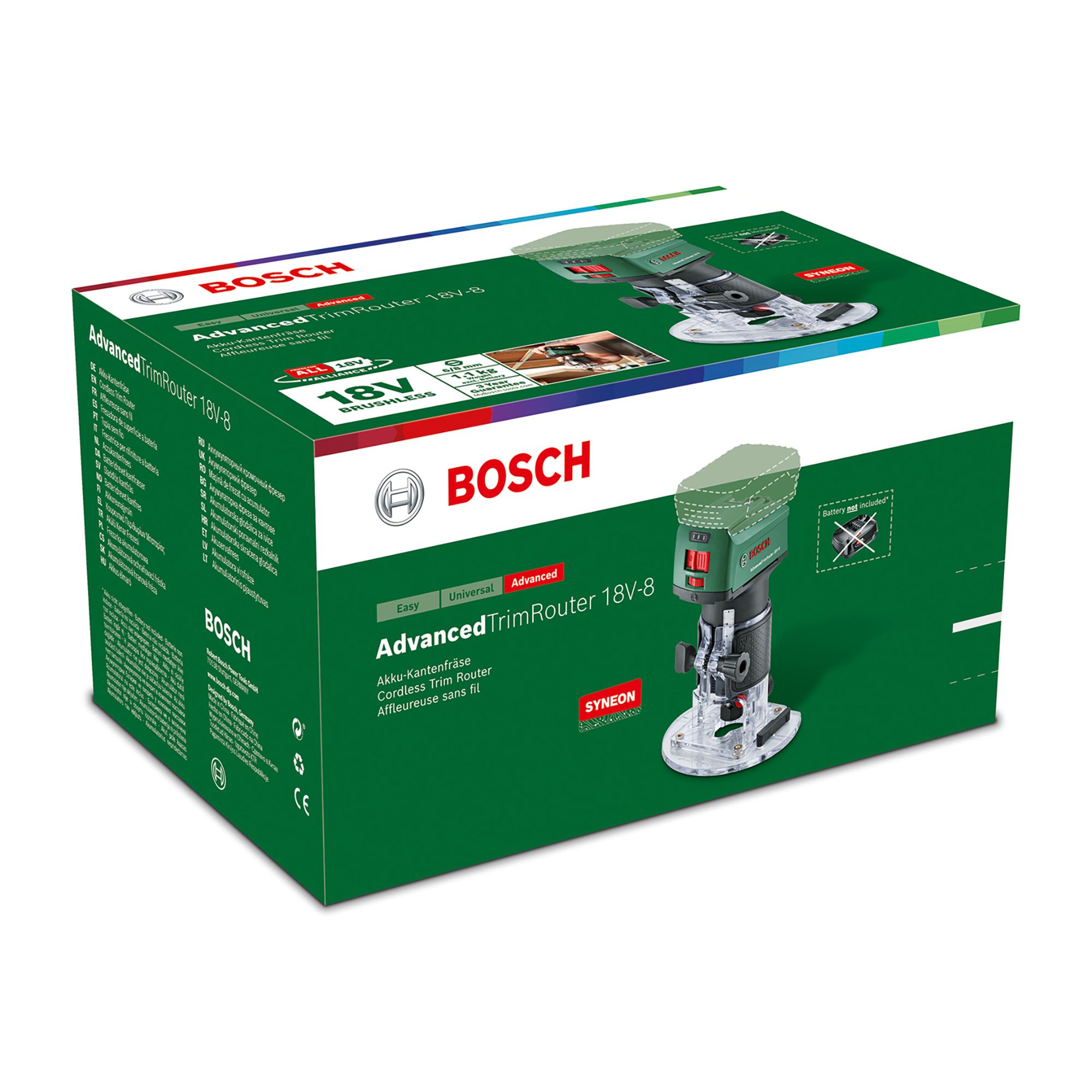 Bosch 18V Coolpack Cordless Plunge Router 18V-8 - Bare unit