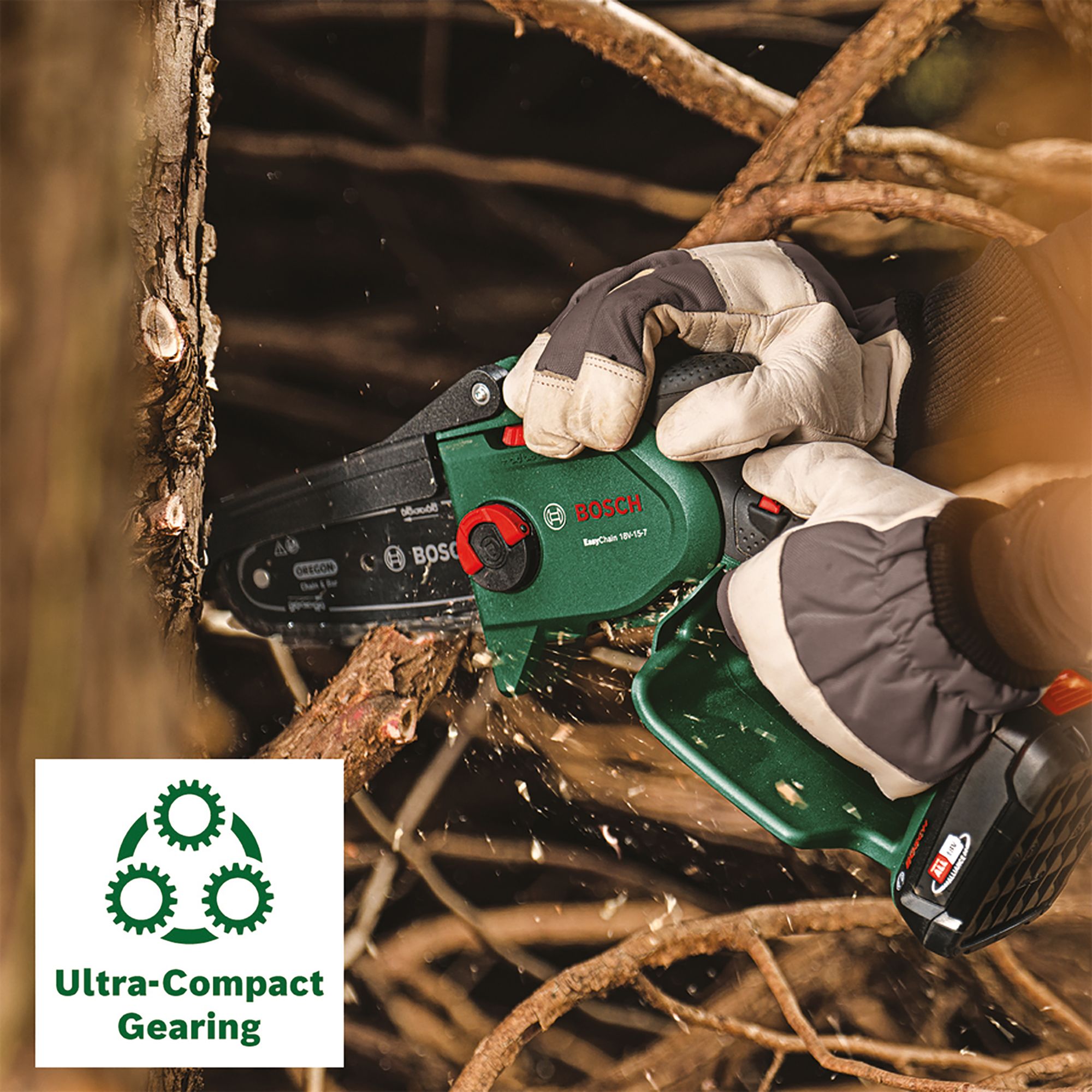 Bosch 18V Cordless 150mm Chainsaw - BARE