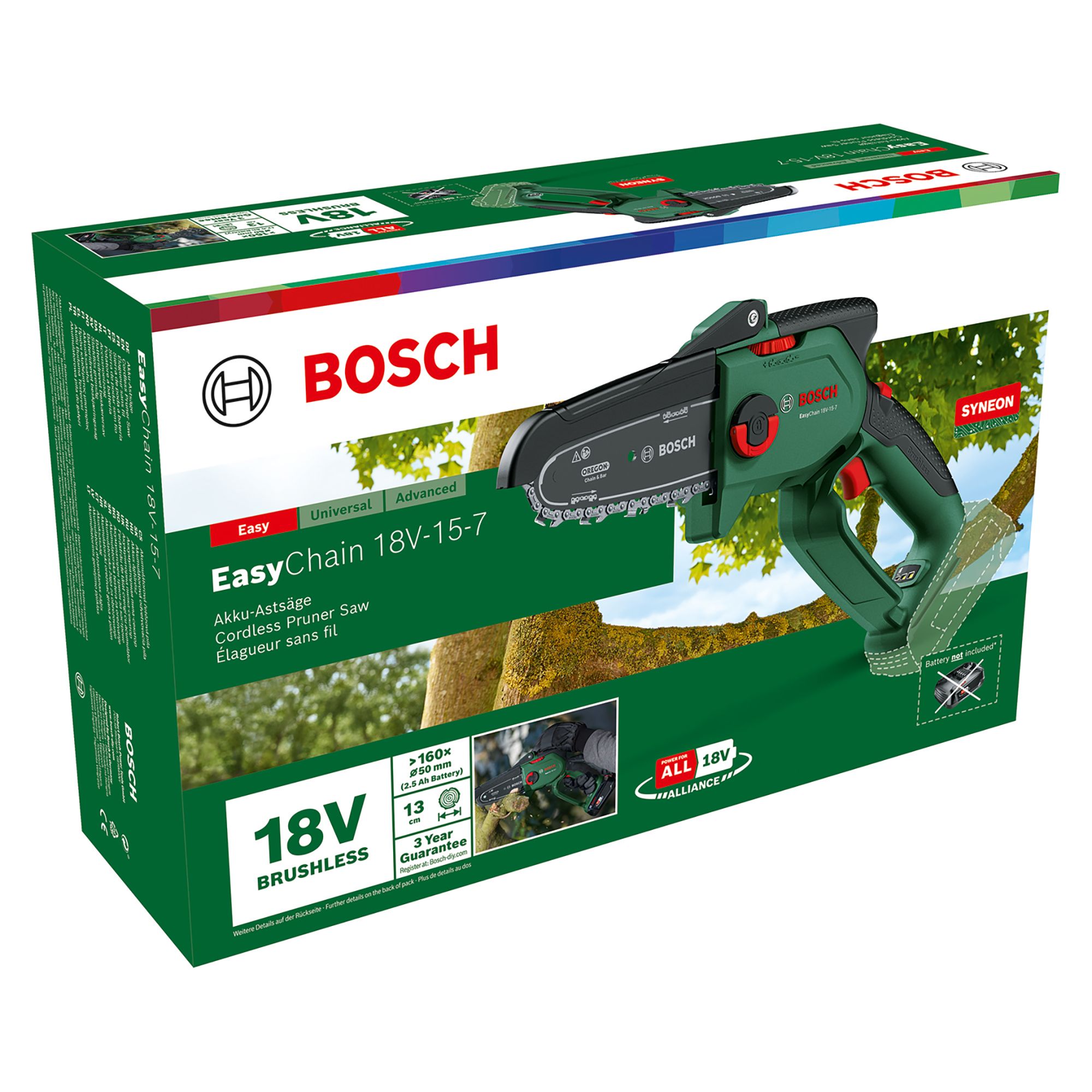 Bosch 18V Cordless 150mm Chainsaw - BARE