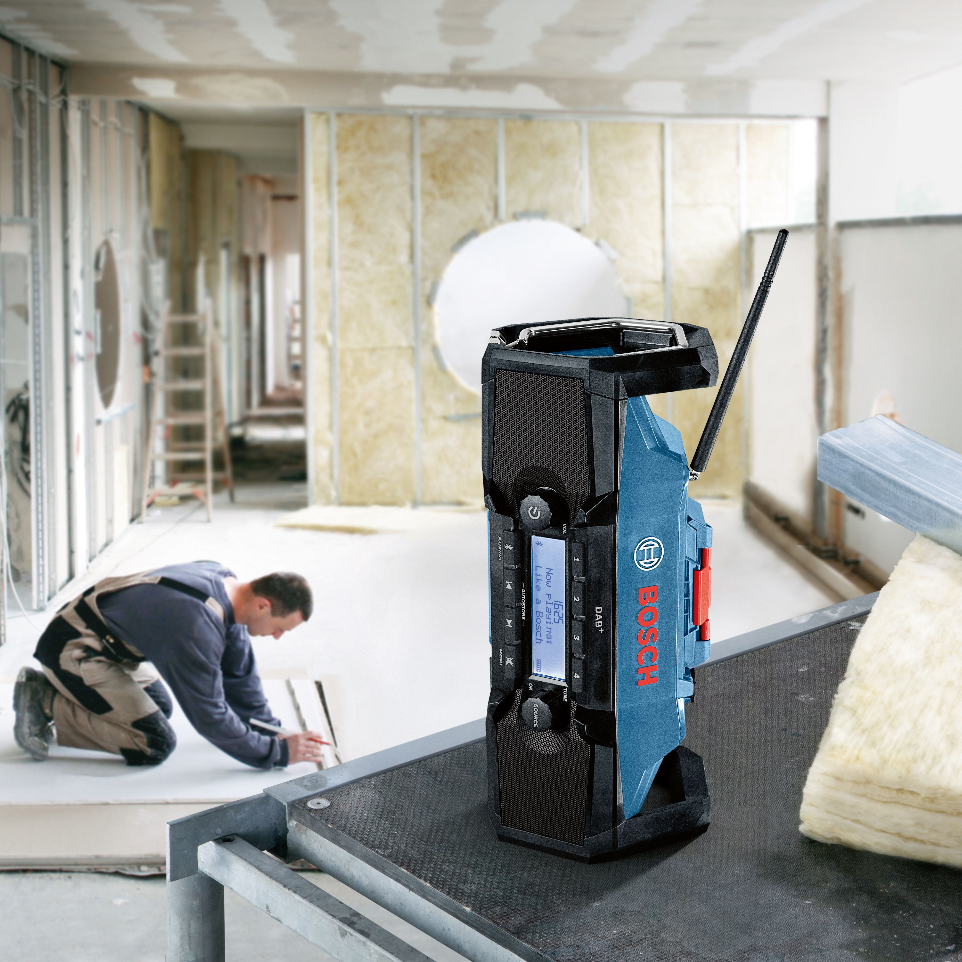 Bosch 18V DAB+/FM Cordless Site radio - Bare unit