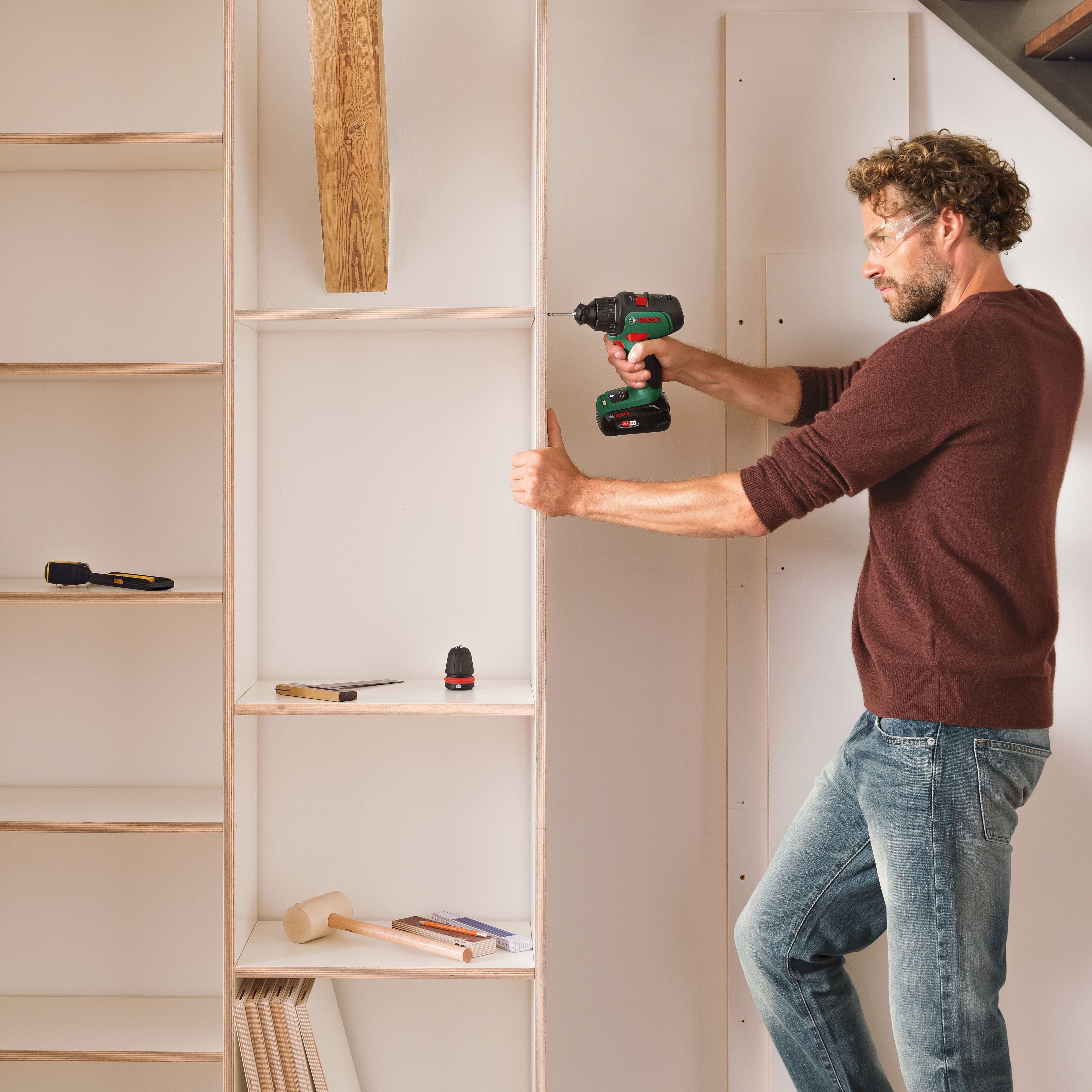 Bosch 18V Li-ion Cordless Combi drill (2 x 2.5Ah) - Advanced Impact 18