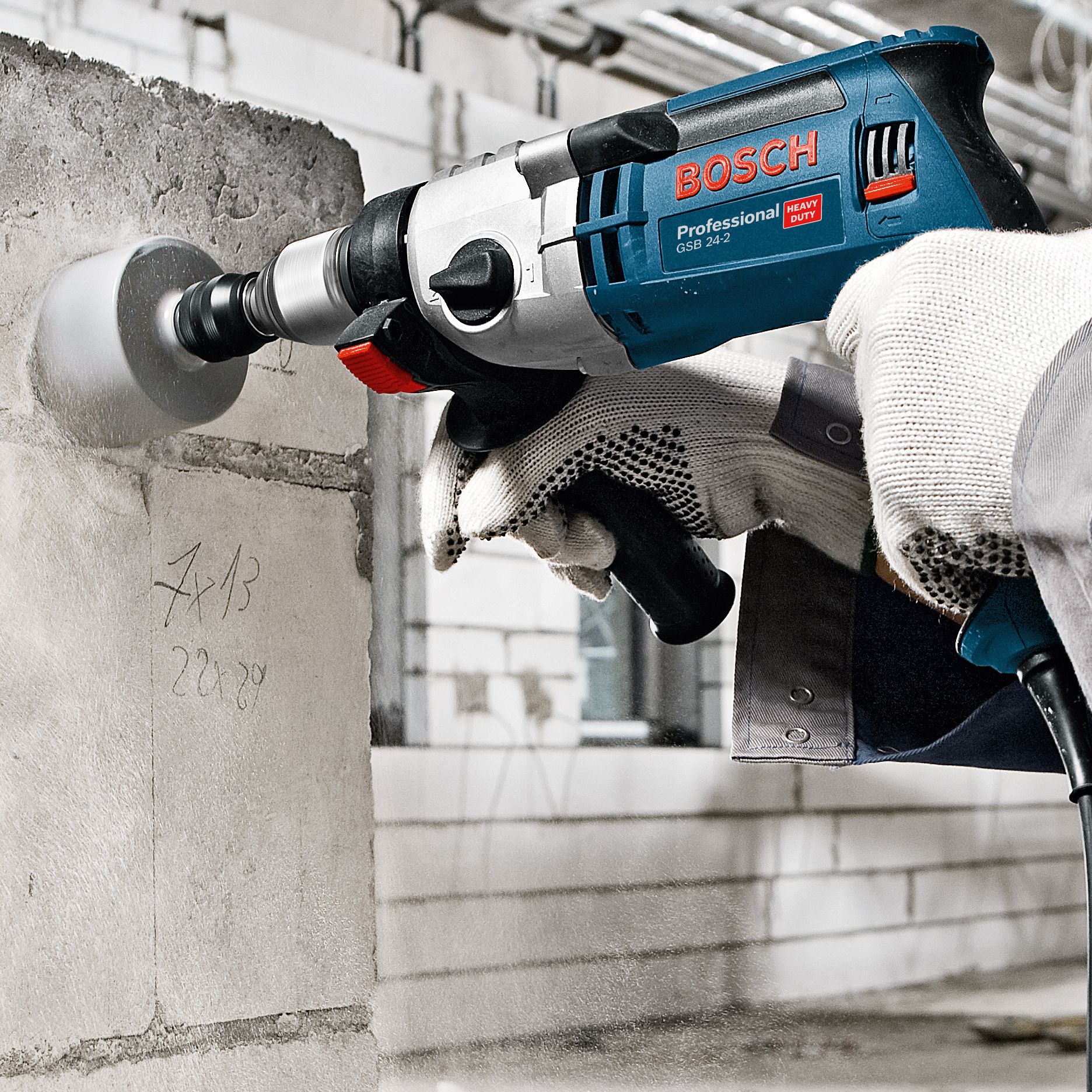 Bosch 240V 1100W Corded Percussion drill GSB 21-2 RE