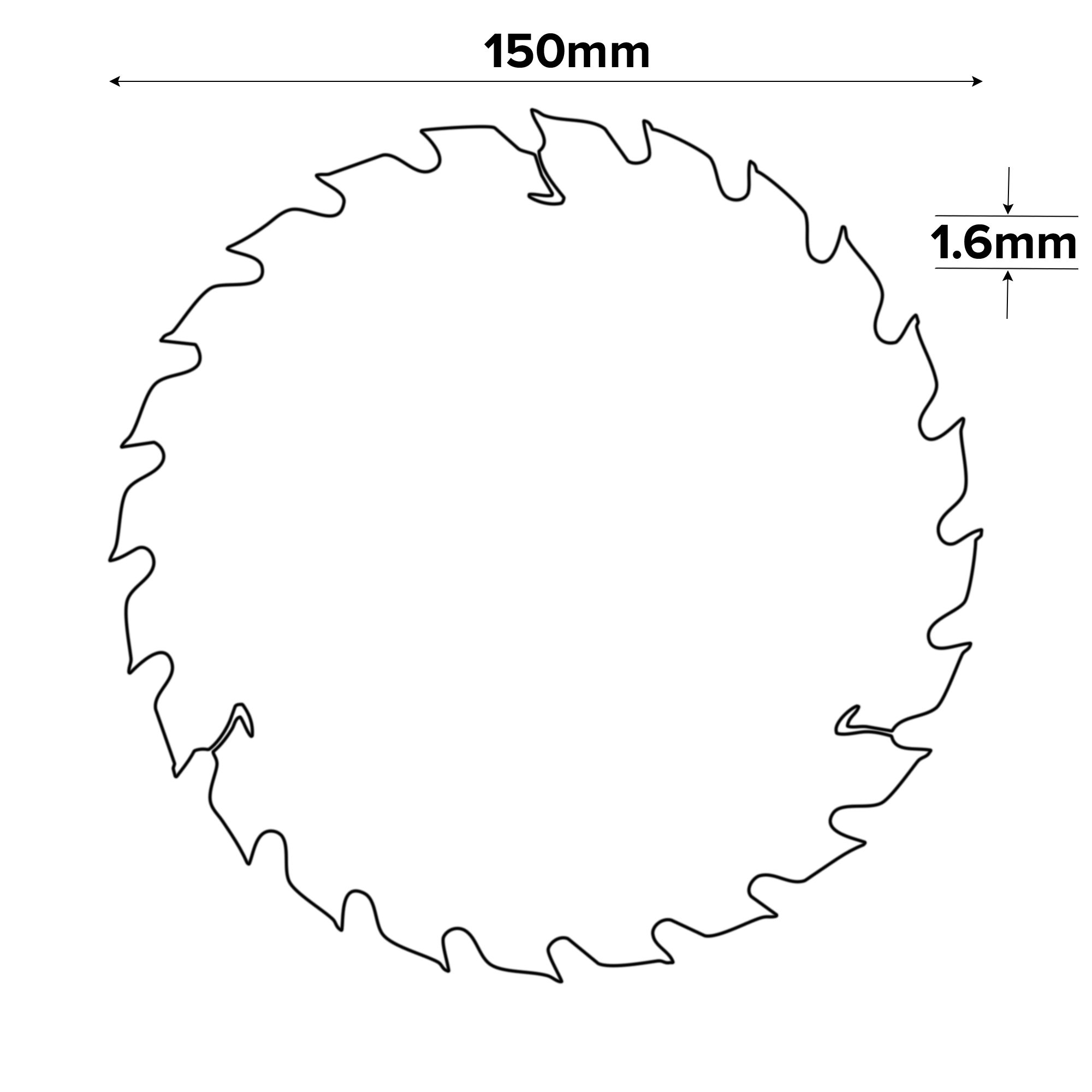 Bosch 24T Circular saw blade (Dia)150mm