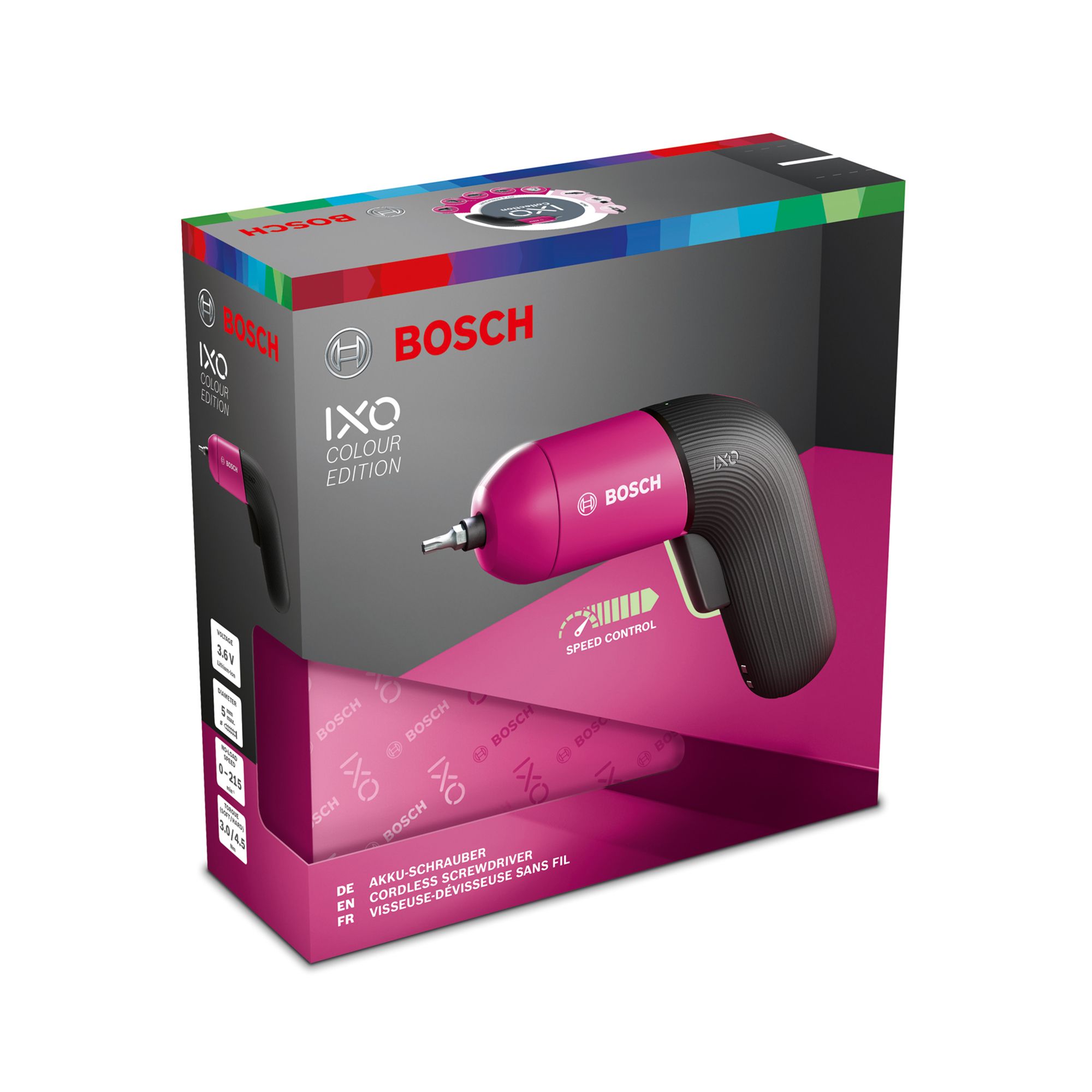 Bosch 3.6V 1.5 Li-ion Cordless Screwdriver IXO VI Colour
