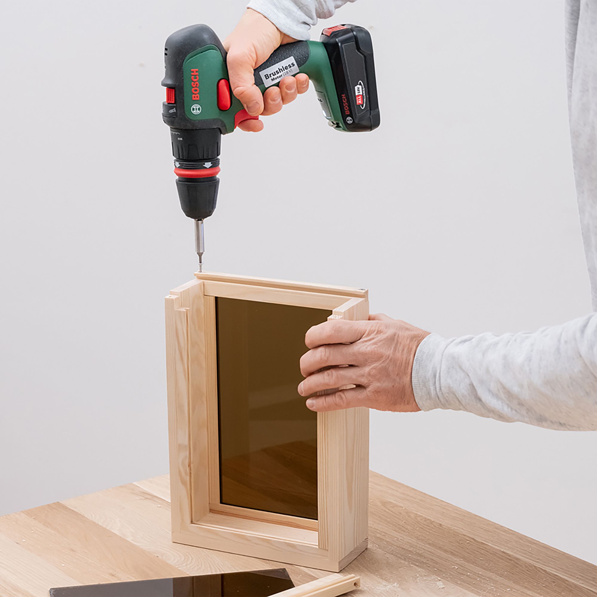 Bosch 3 attachment 18V Li-ion Cordless Combi drill (2 x 2.5Ah) - Advanced Impact 18
