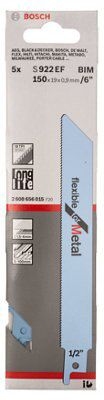 Bosch 5 piece Reciprocating saw blade set S922EF