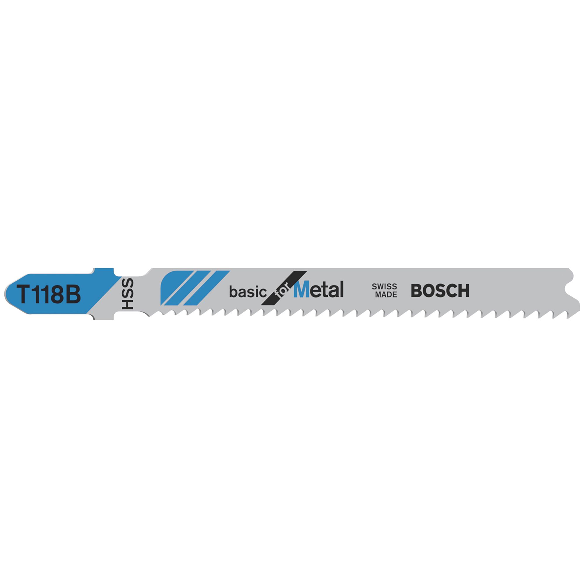 Bosch Bayonet fitting Jigsaw blade T118B (L)67mm, Pack of 5