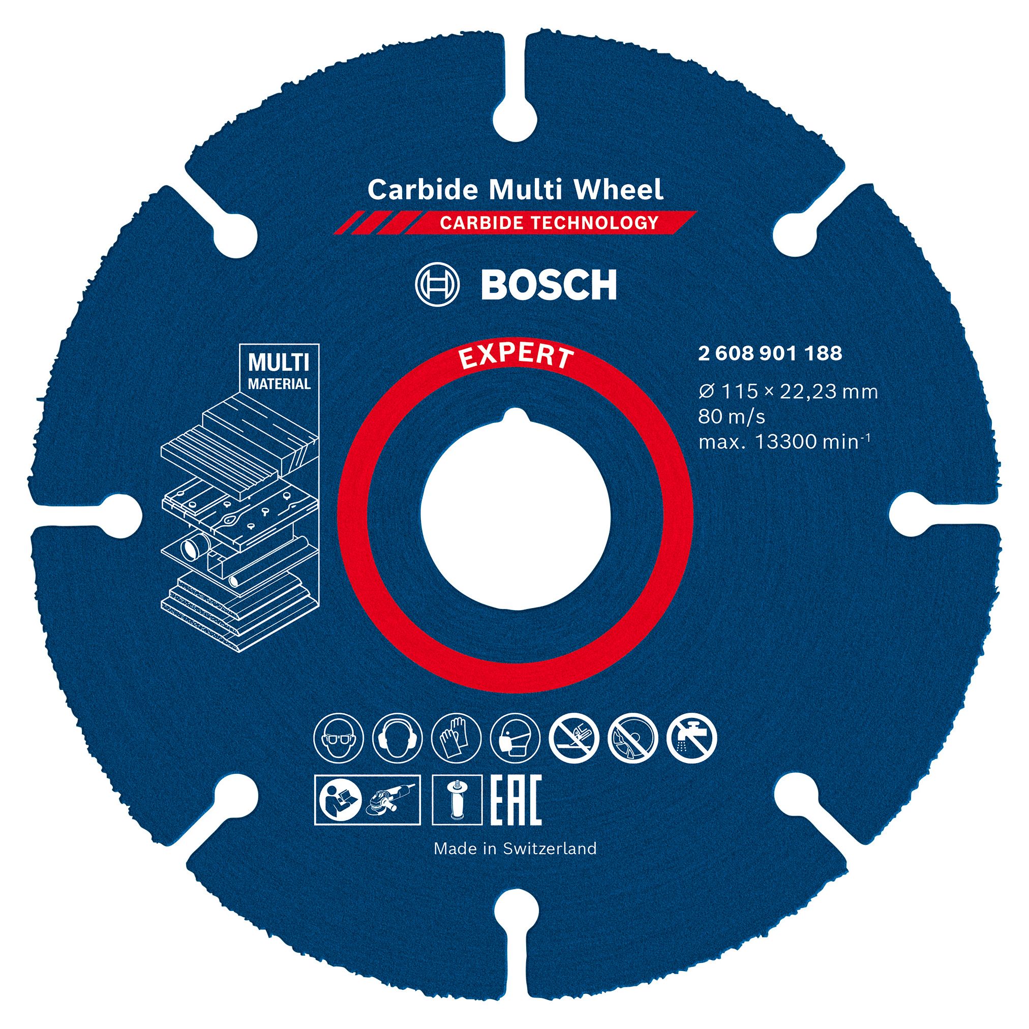 Bosch Expert Carbide Cutting disc 115mm x 1mm x 22.23mm