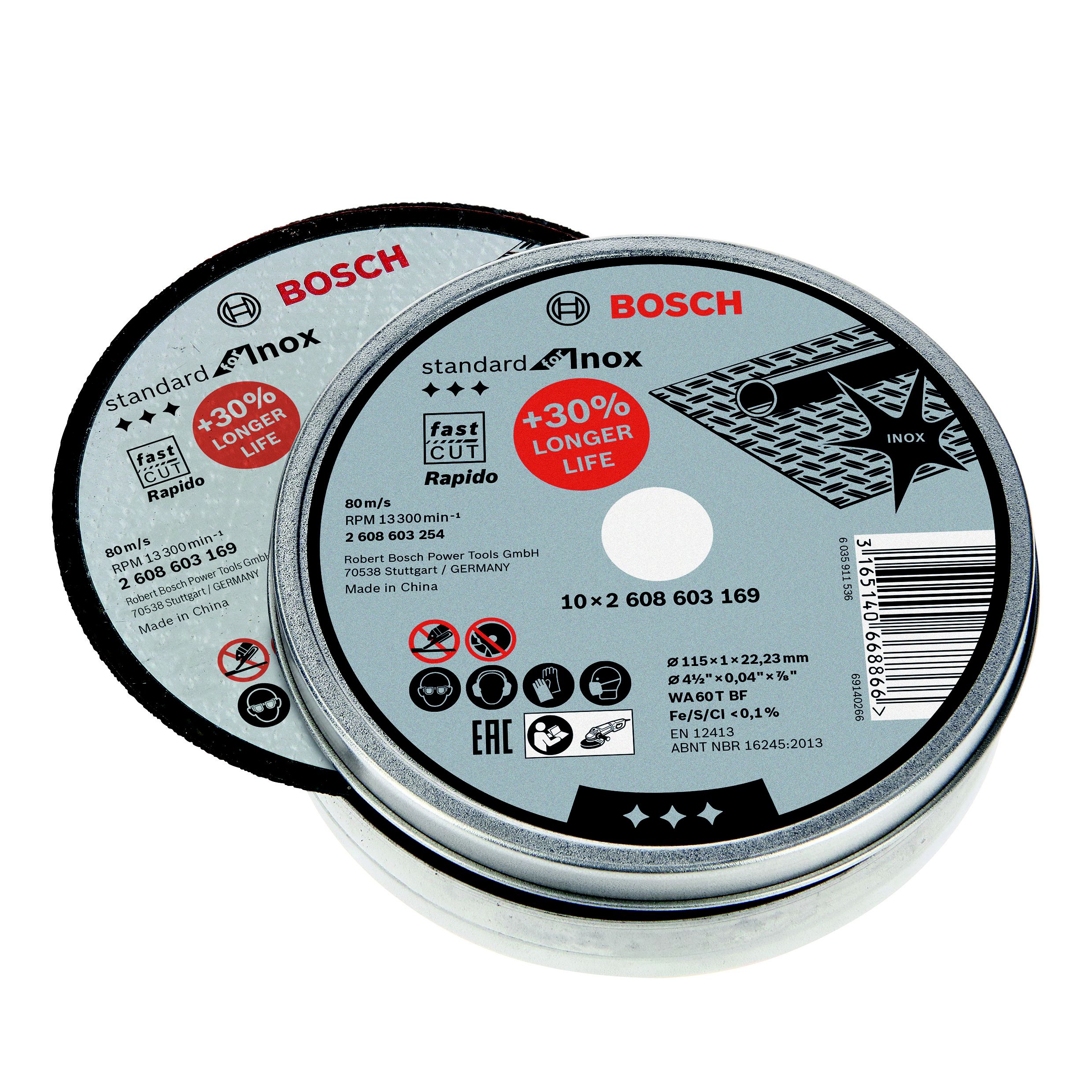 Bosch Grinding disc (Dia)115mm, Pack of 10