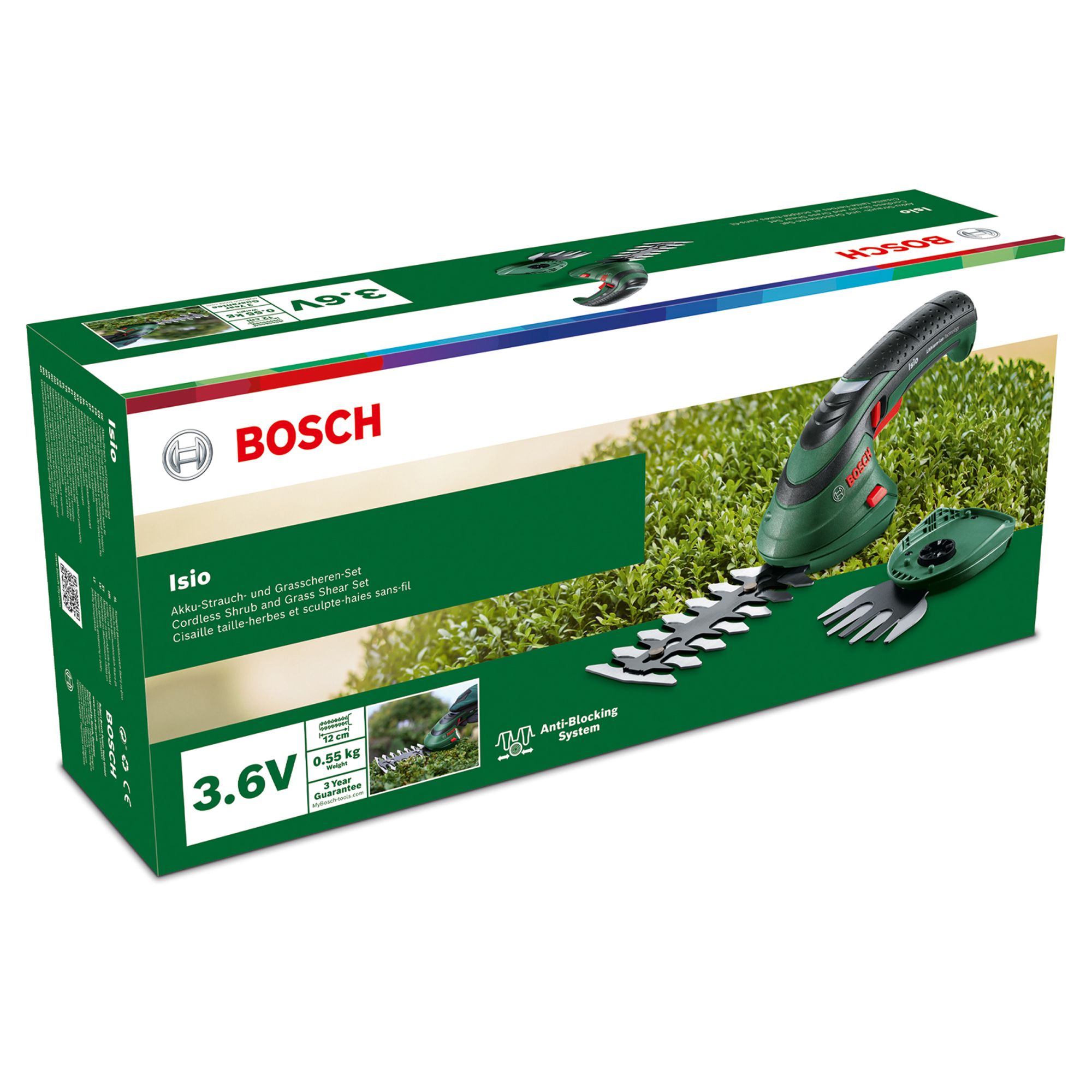 Bosch ISIO 3 Cordless 120mm 3.6V Shrub & grass shear