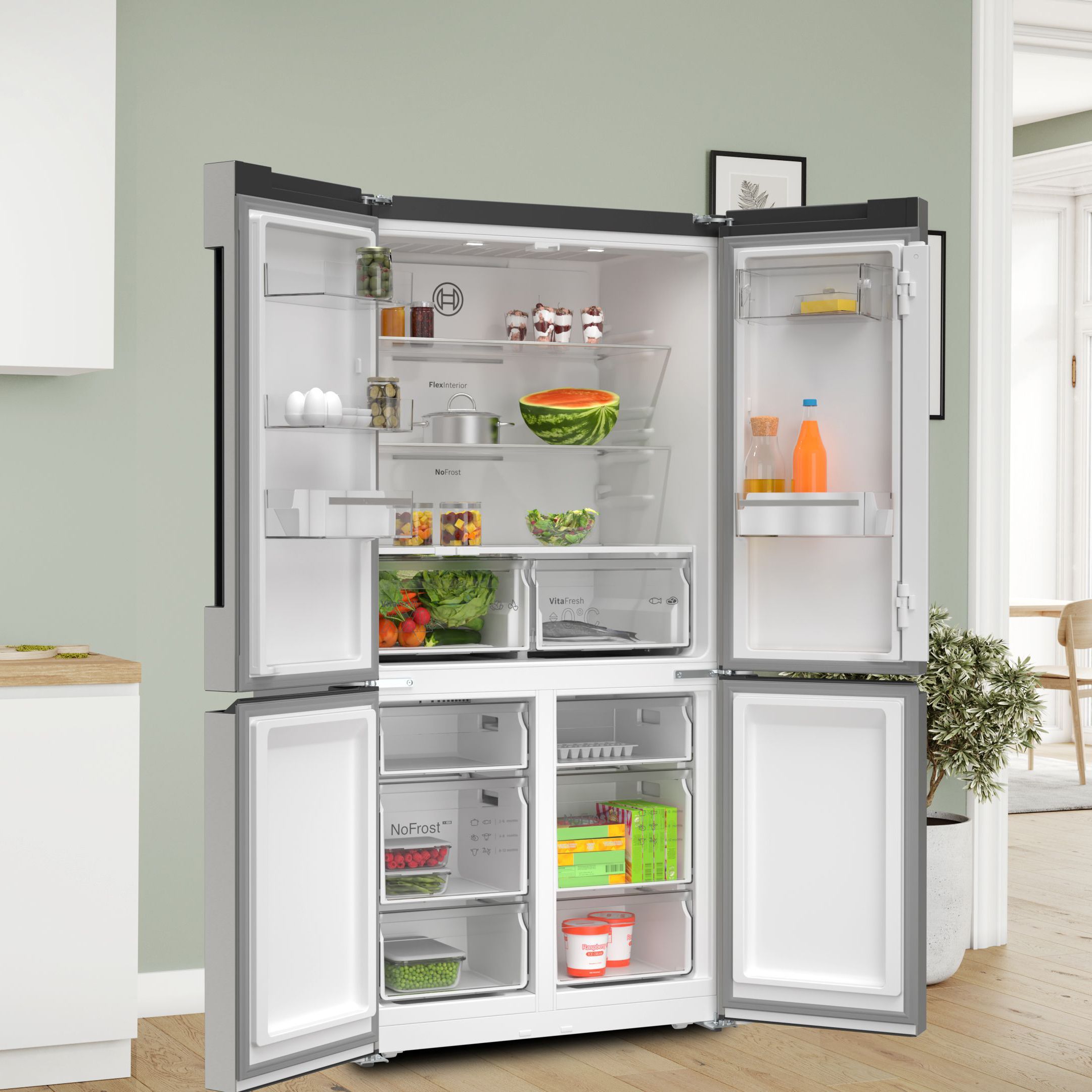 Bosch KFN96VPEAG Freestanding Frost free Freezer