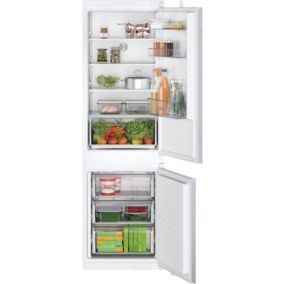 Bosch KIN86NSE0G 60:40 Built-in Frost free Fridge freezer - White