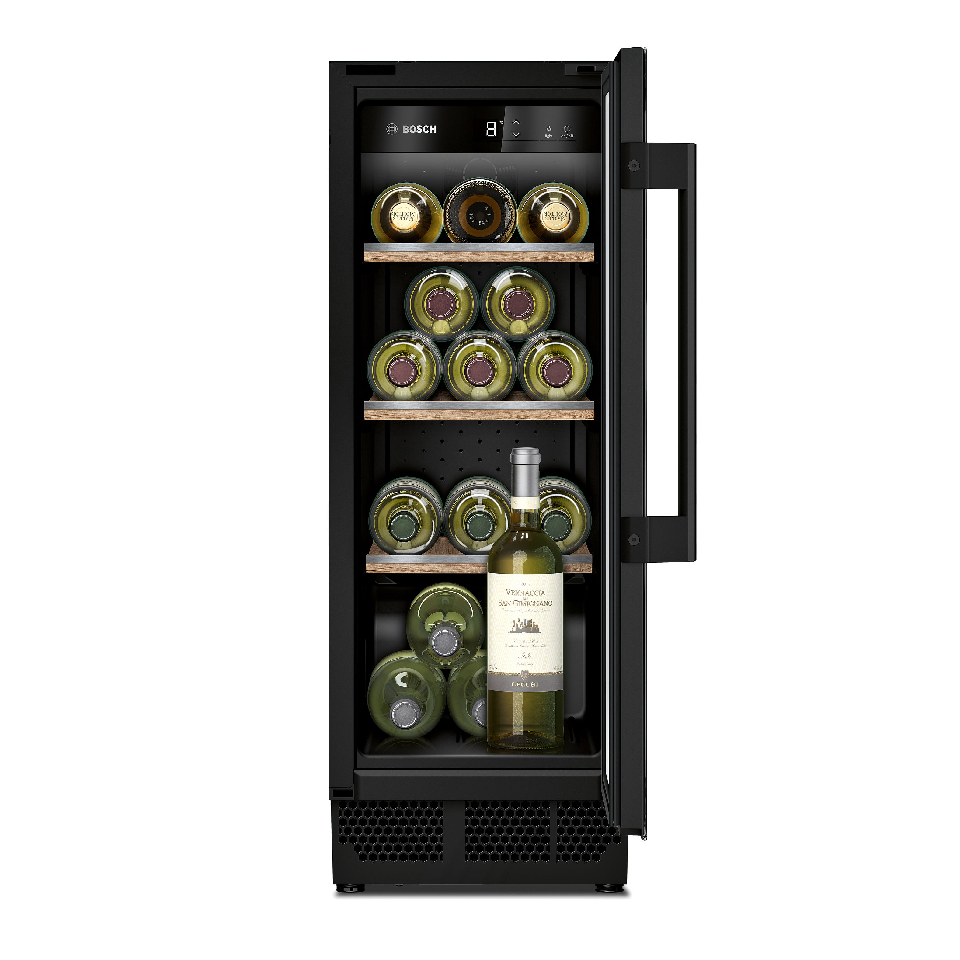 Bosch KUW20VHF0G Built-in Wine cooler - Gloss black
