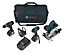 Bosch ONE+ 18V Li-ion Cordless 4 piece Power tool kit (3 x 4Ah) - BAG+4DS