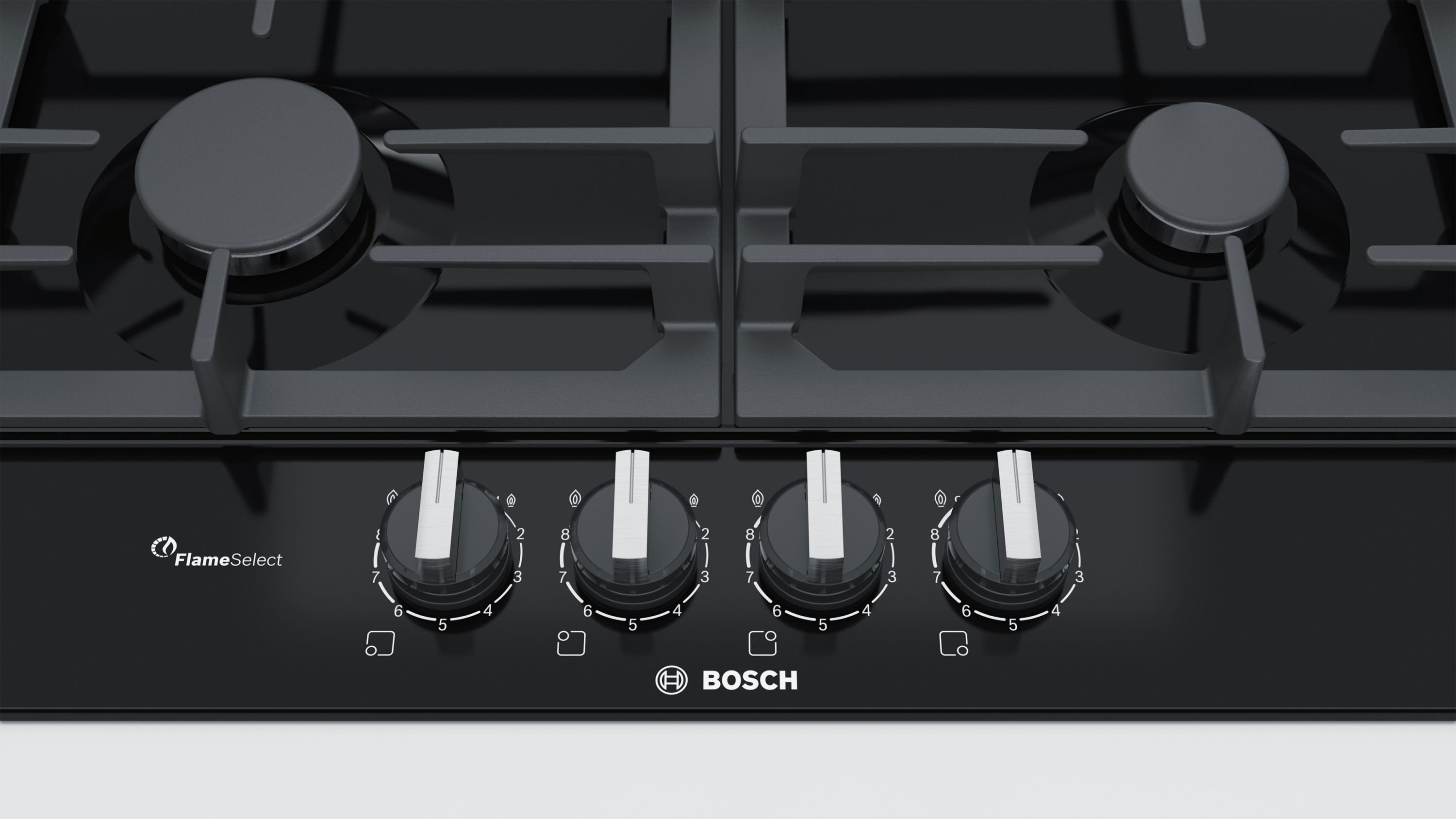 Bosch PCP6A6B90 58cm Gas Hob - Black