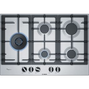Bosch PCS7A5B90 (W)75cm Gas Hob - Silver