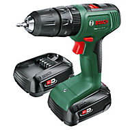 Bosch Power 4 all 18V 1.5Ah Li-ion Cordless Combi drill - 2 batteries included
