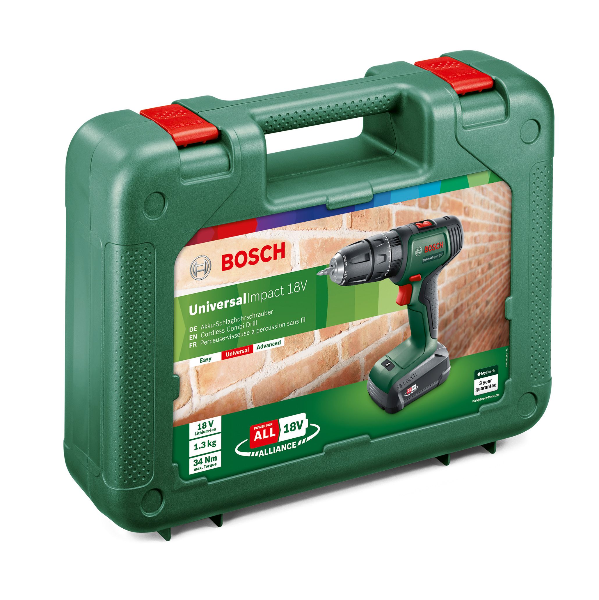 Bosch Power for ALL 18V 1 x 1.5 Li-ion Cordless Combi drill 0.603.9D4.170