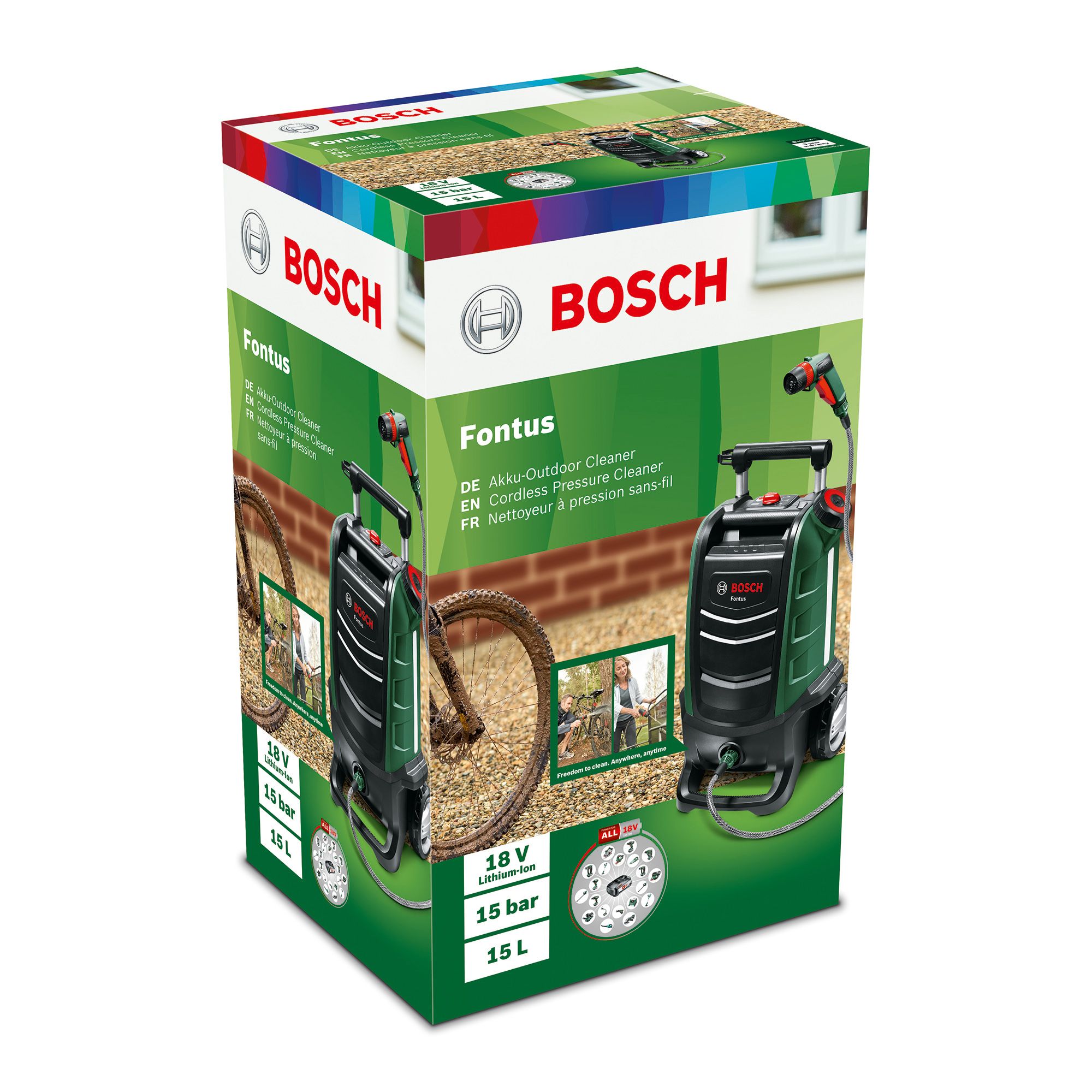 Bosch Power for all Cordless 18V Pressure washer Tradepoint