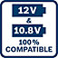 Bosch Professional 12V Li-ion Brushed Cordless Combi drill (2 x 2Ah) - GSB 12V-15