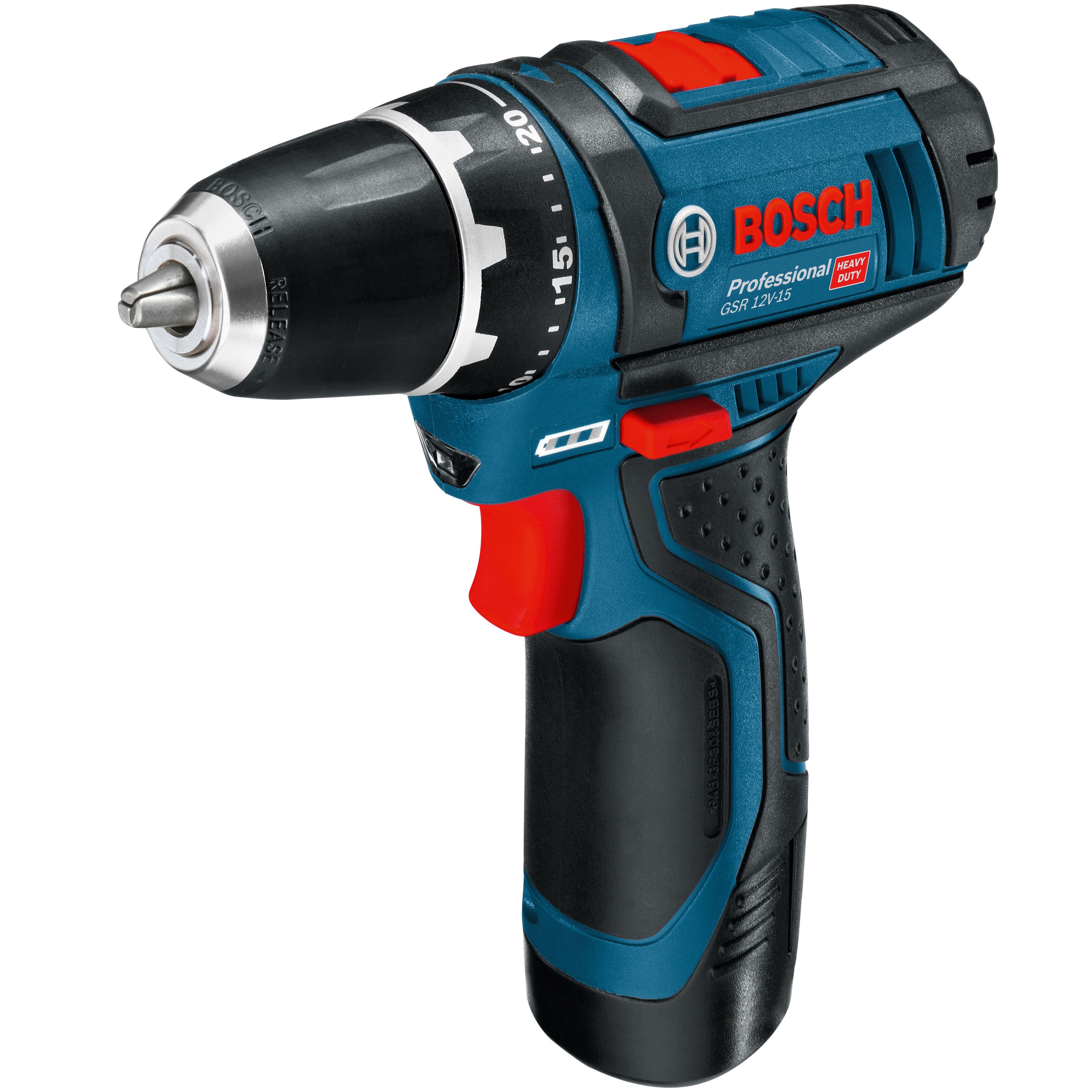Bosch Professional 12V Li-ion Cordless Drill driver (2 x 2Ah) - GSR 12V-15 FC