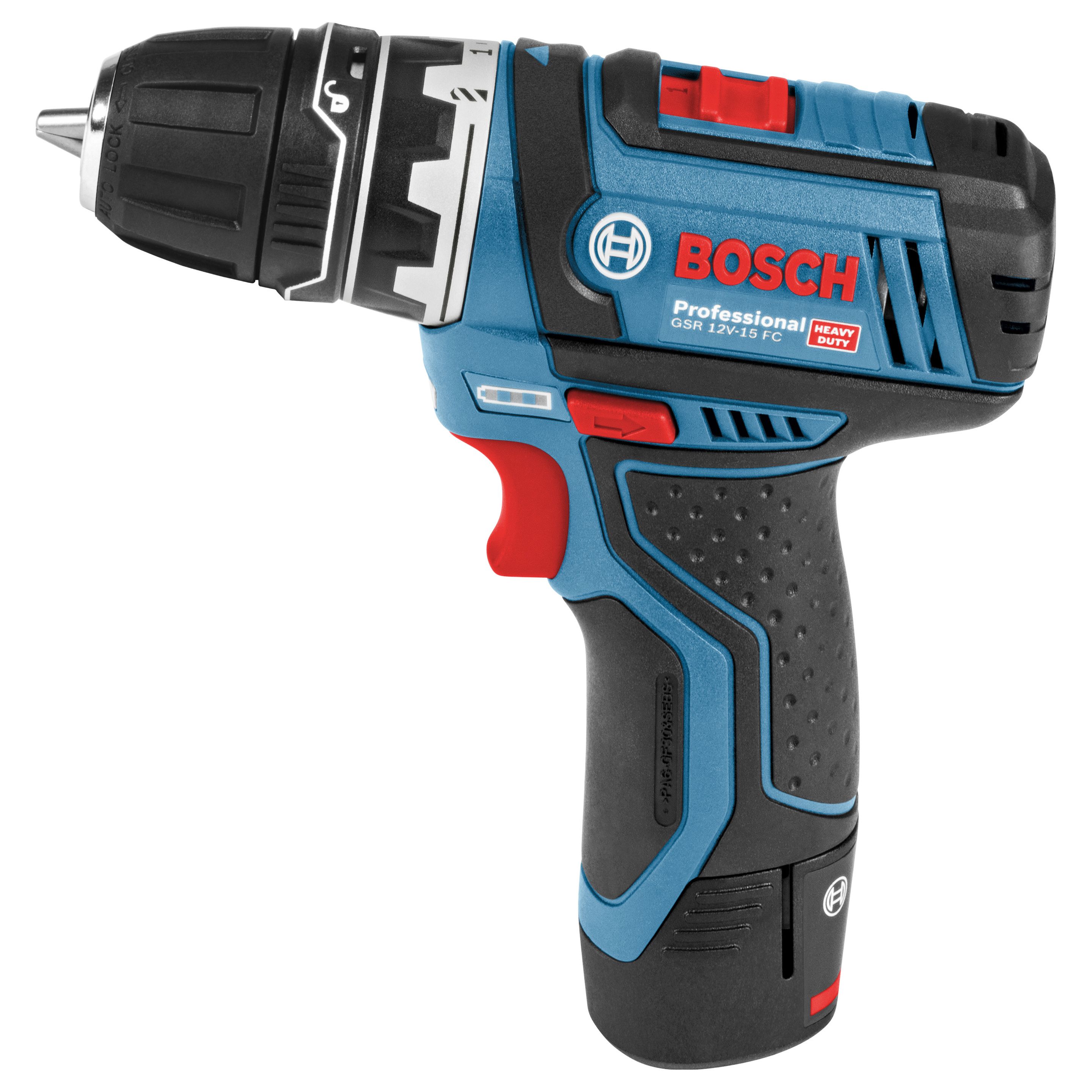 Bosch Professional 12V Li-ion Cordless Drill driver (2 x 2Ah) - GSR 12V-15 FC