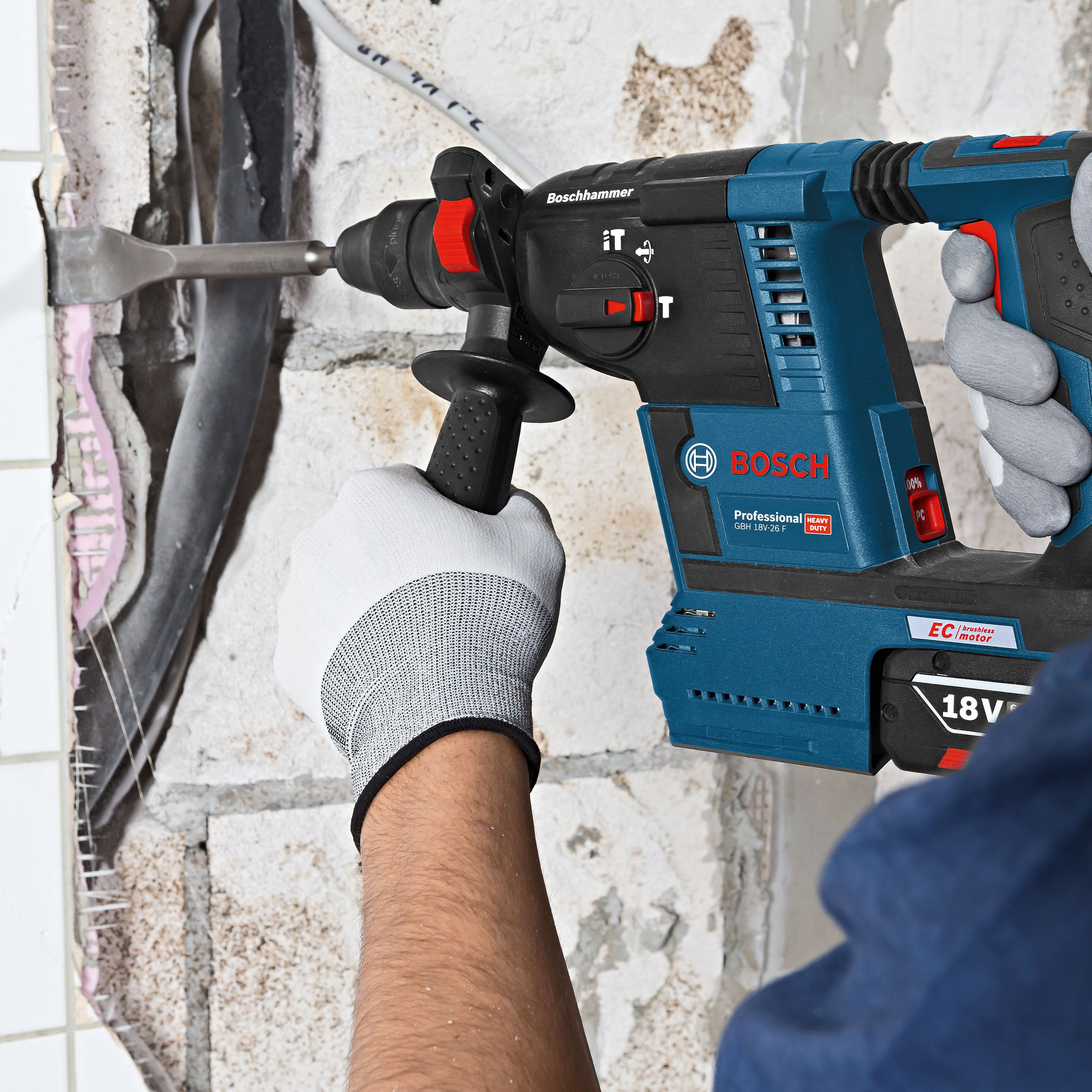 Bosch Professional 18V 2 x 5 Li-ion Brushless Cordless SDS+ drill GBH 18V-26 F