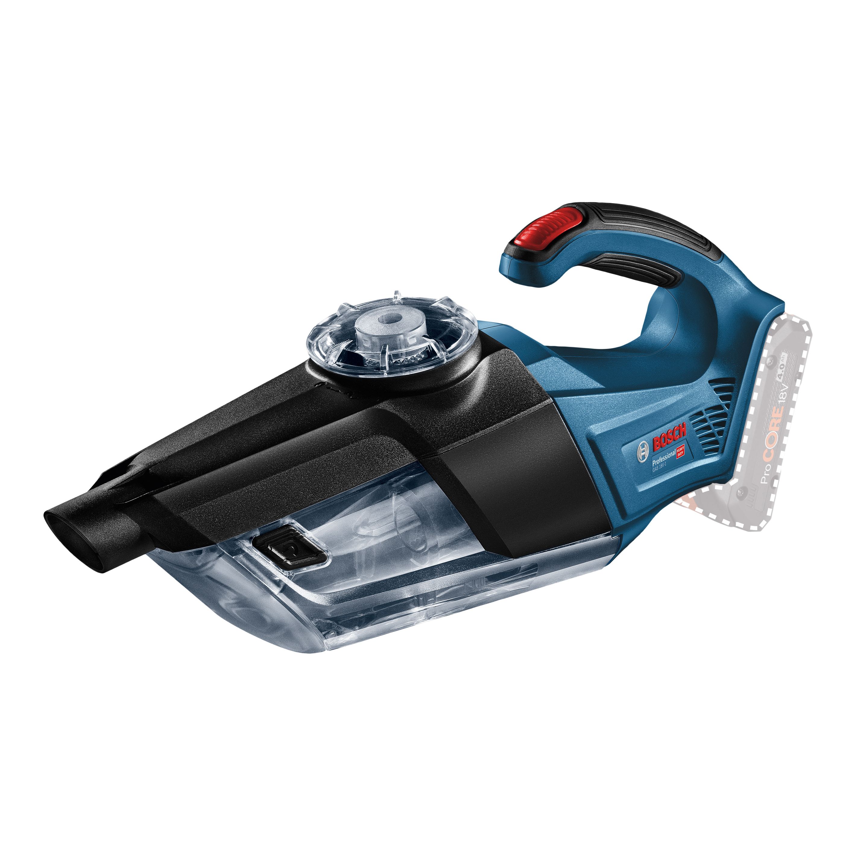 Bosch Professional 18V Cordless 0.7L Hand-held Vacuum cleaner (Bare Tool) - GAS 18V-1