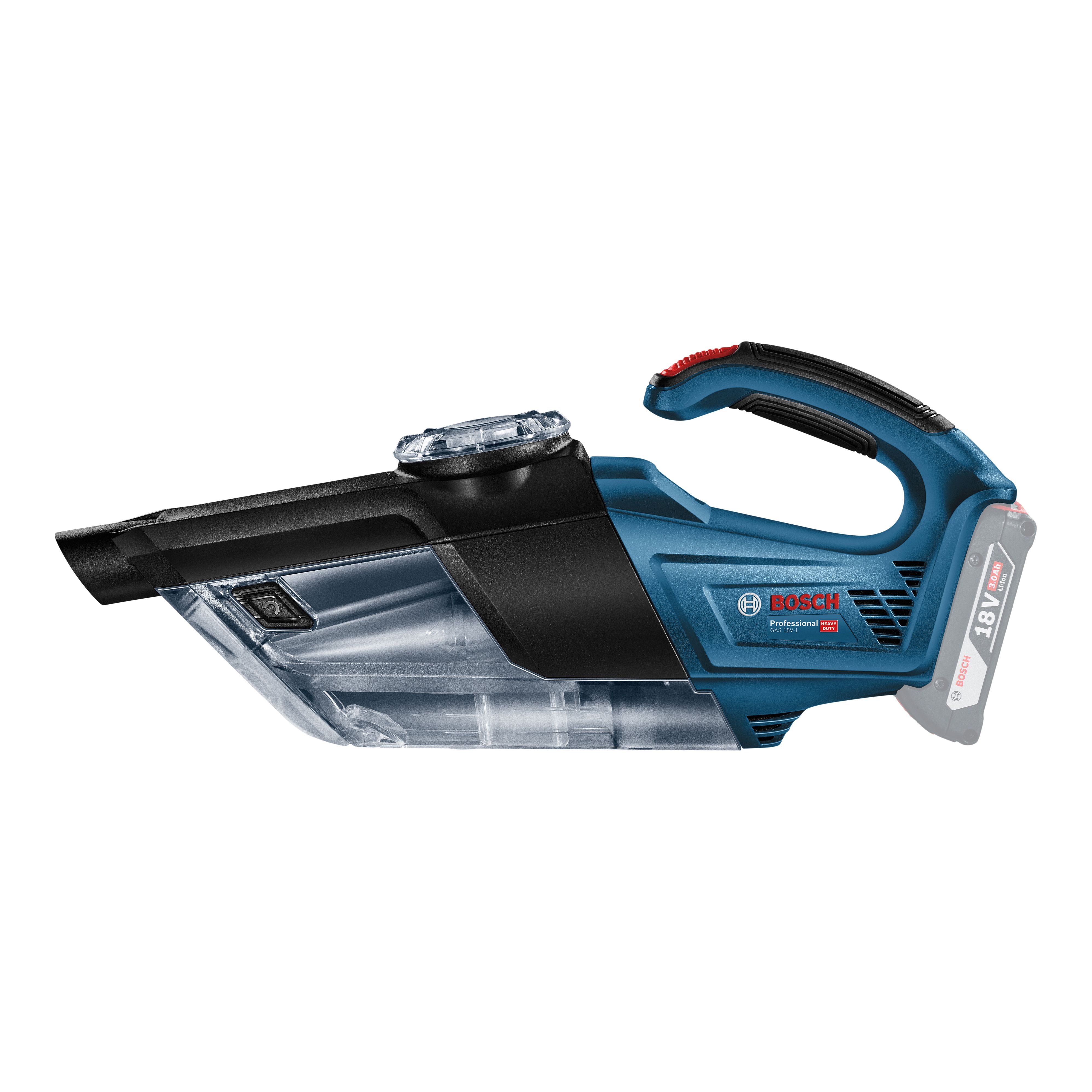 Bosch Professional 18V Cordless 0.7L Hand-held Vacuum cleaner (Bare Tool) - GAS 18V-1