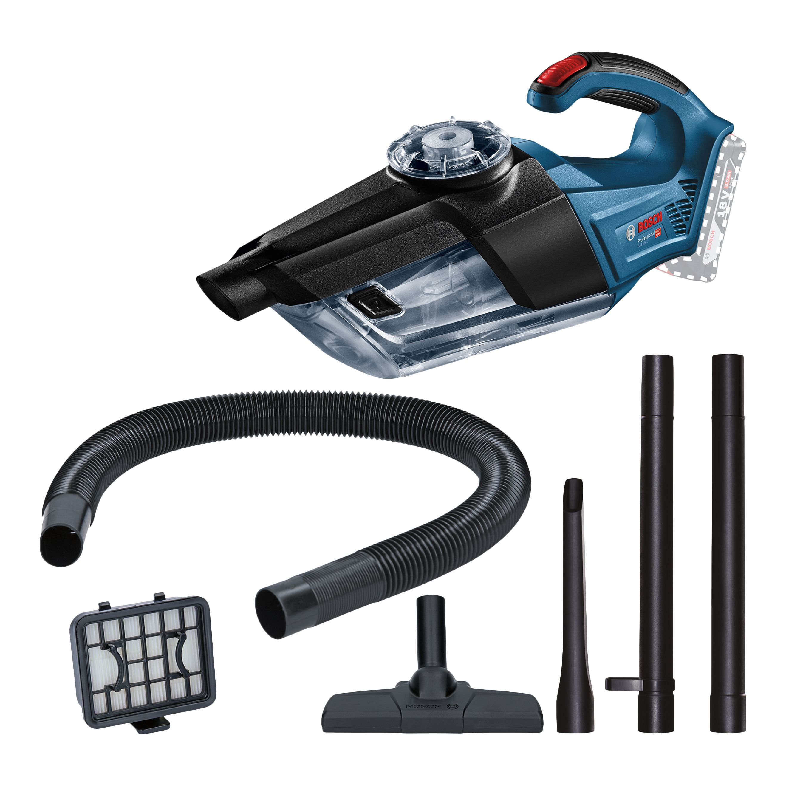 Bosch Professional 18V Cordless 0.7L Hand-held Vacuum cleaner (Bare Tool) - GAS 18V-1