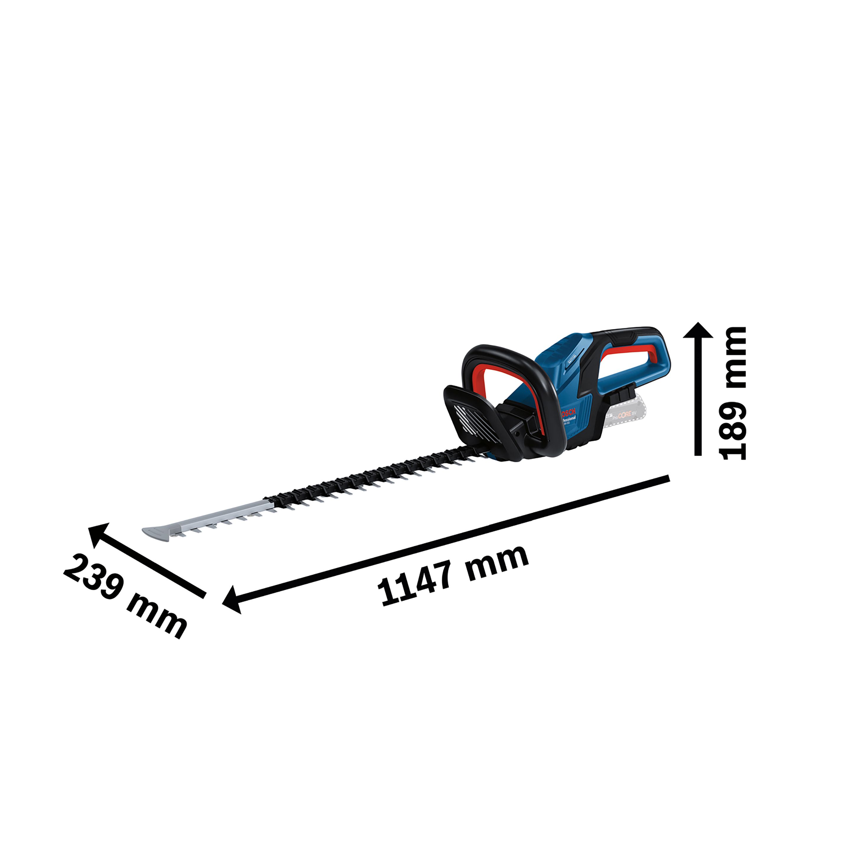 Bosch Professional 18V GHE 18V-60 Cordless 600mm Hedge trimmer - BARE