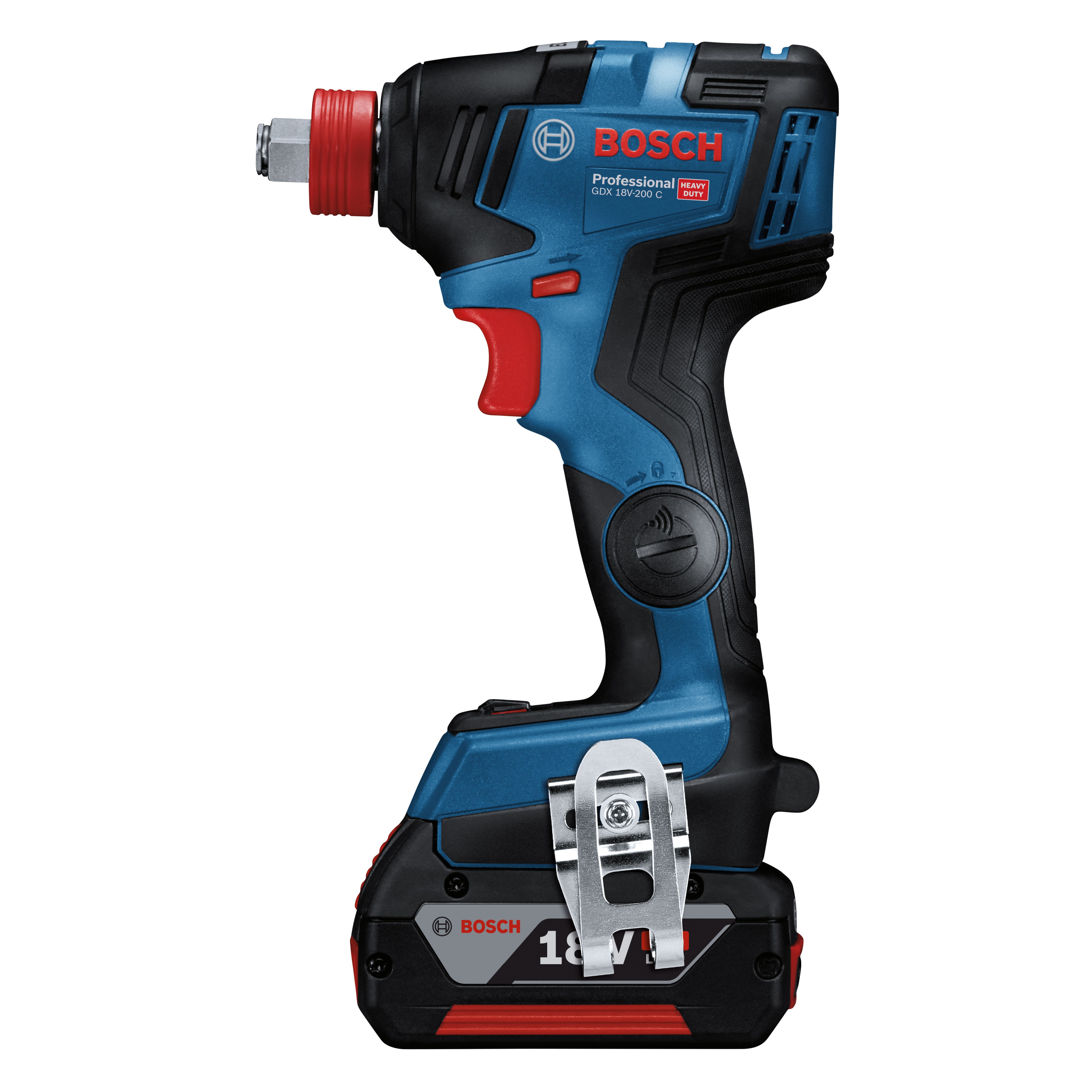 Bosch Professional 18V Li-ion Brushless Cordless Impact driver (2 x 5Ah) - GDX 18V 200
