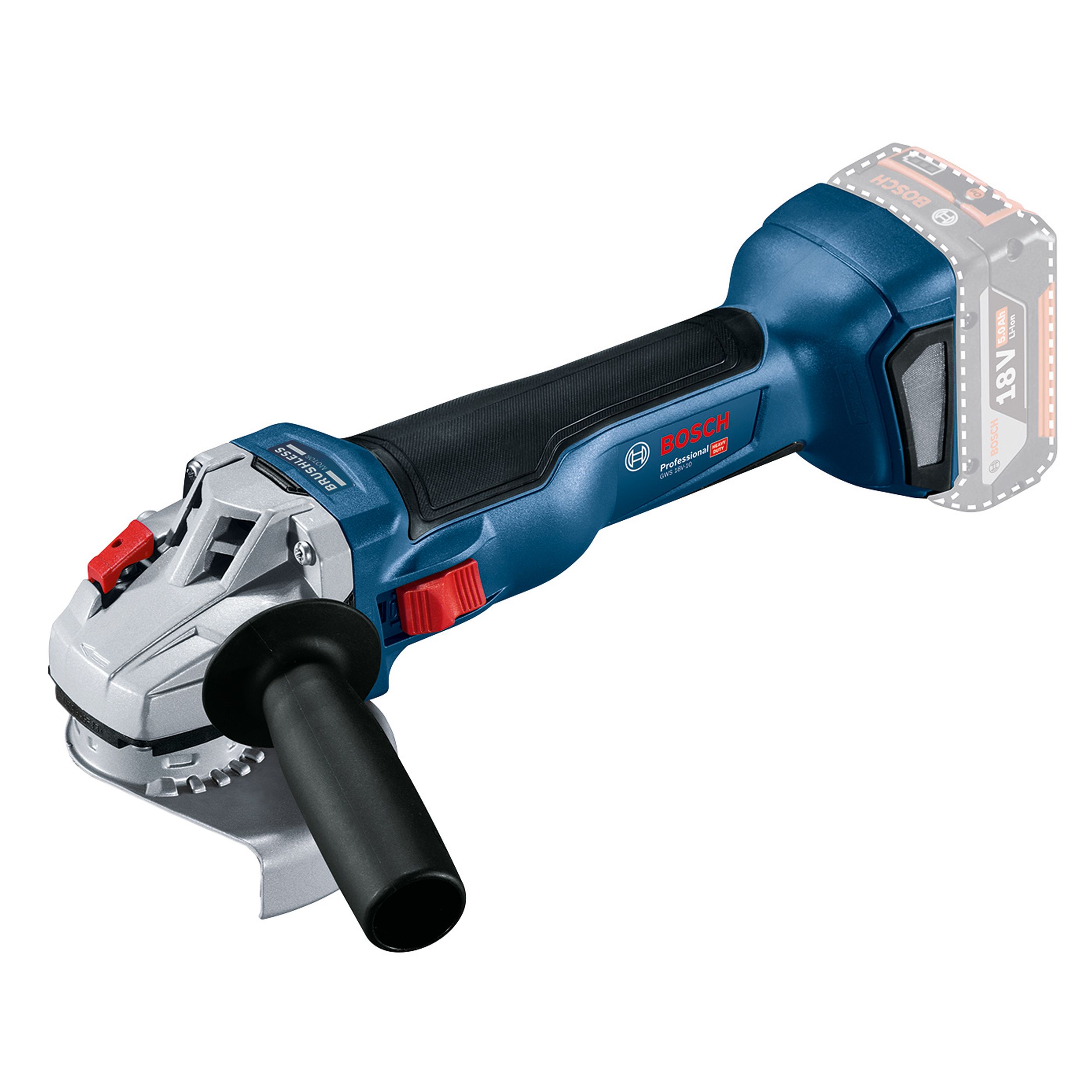 Bosch Professional 18V ProCORE 115mm Brushless Cordless Angle grinder (Bare Tool) - GWS 18V-10