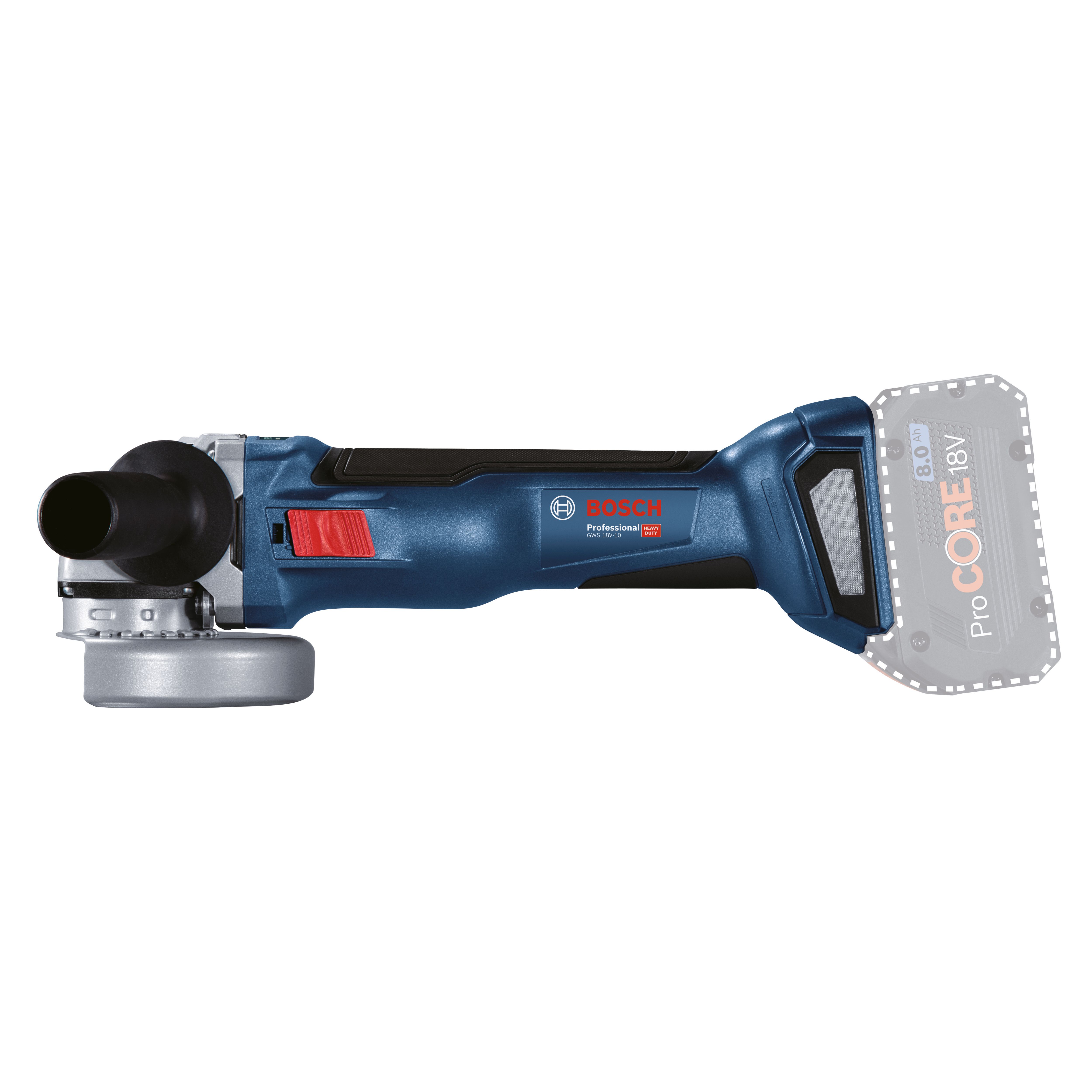 Bosch Professional 18V ProCORE 115mm Brushless Cordless Angle grinder (Bare Tool) - GWS 18V-10