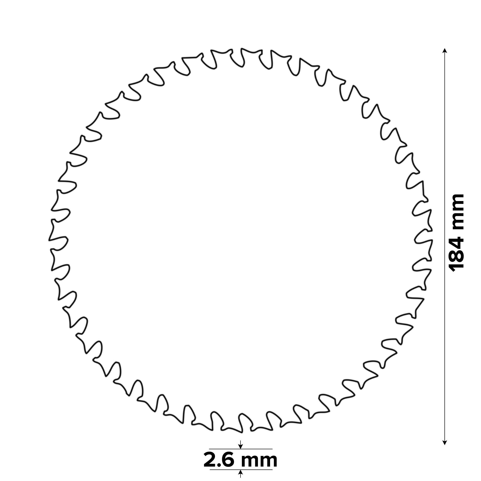 Bosch Professional 40T Circular saw blade (Dia)184mm