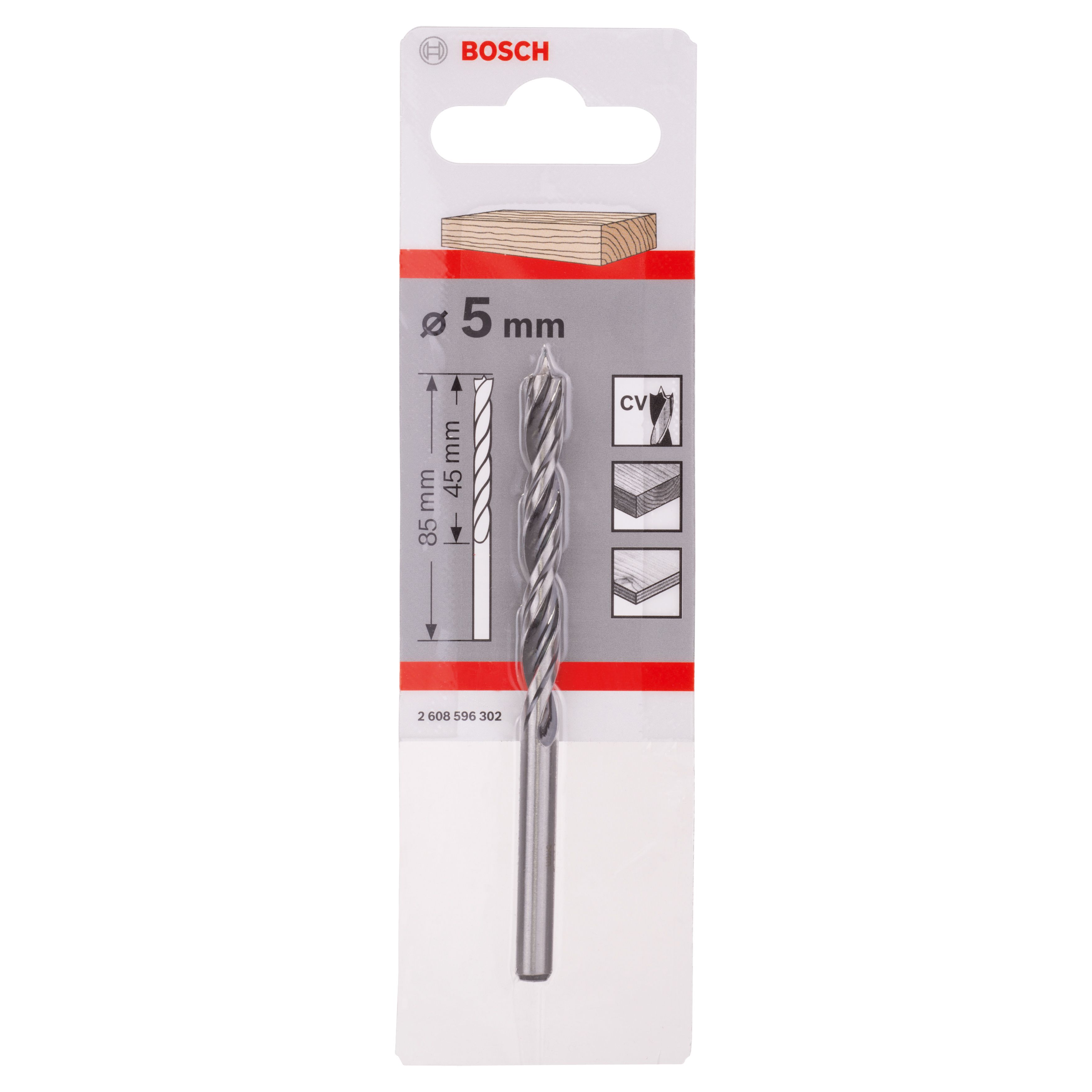 Bosch Professional Brad point (Dia)5mm (L)86mm