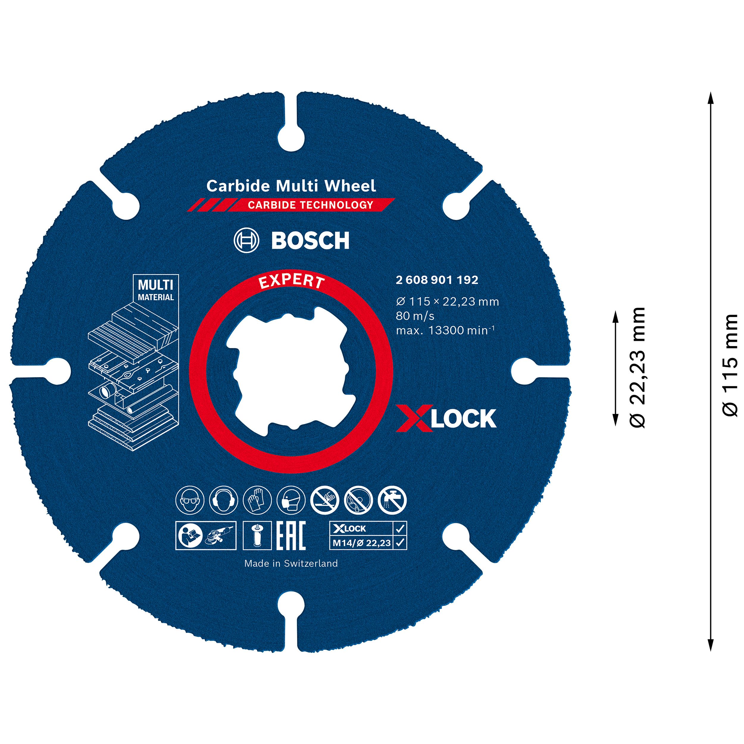 Bosch Professional Cutting disc 115mm x 1mm x 22.23mm