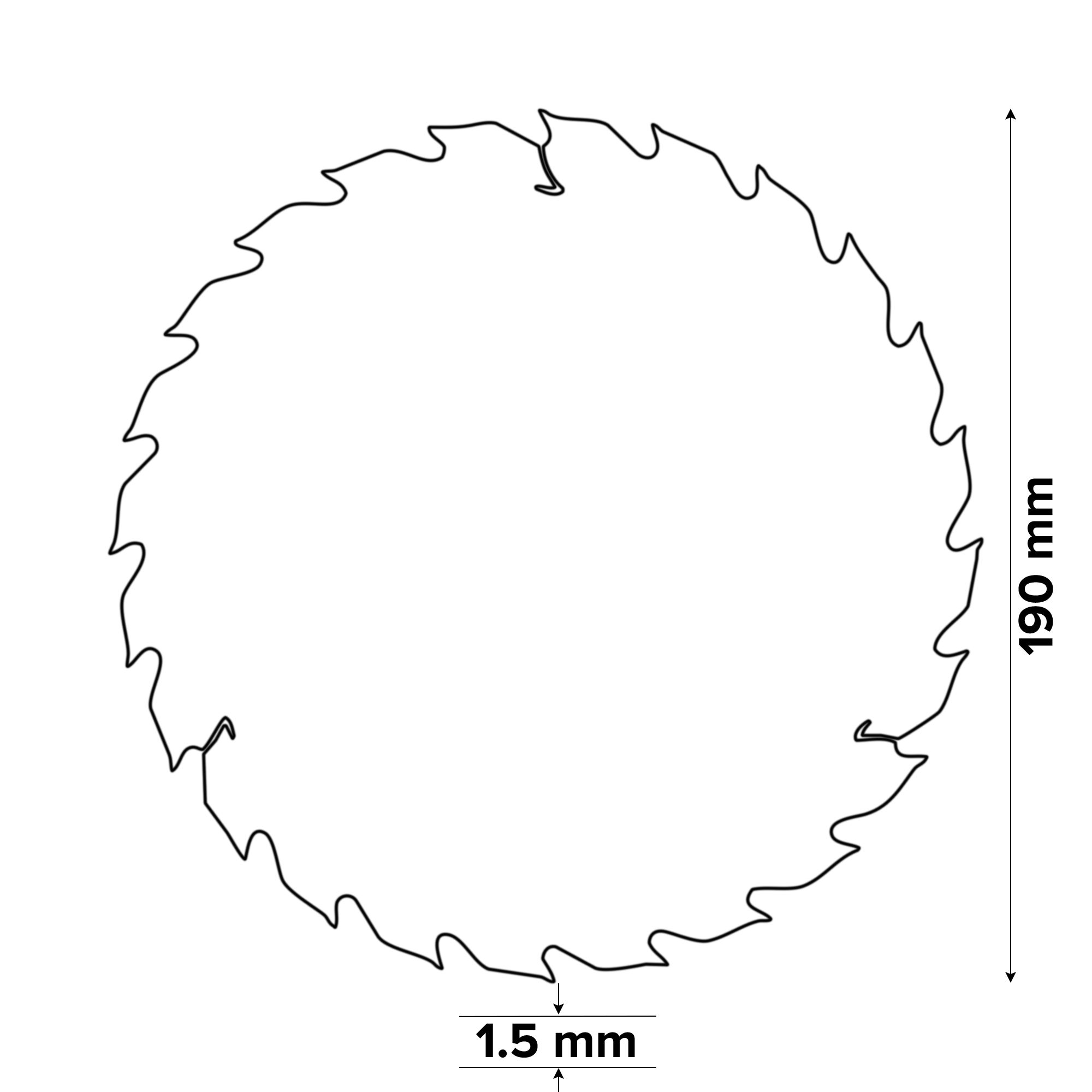 Bosch Professional Expert 24T Circular saw blade (Dia)190mm