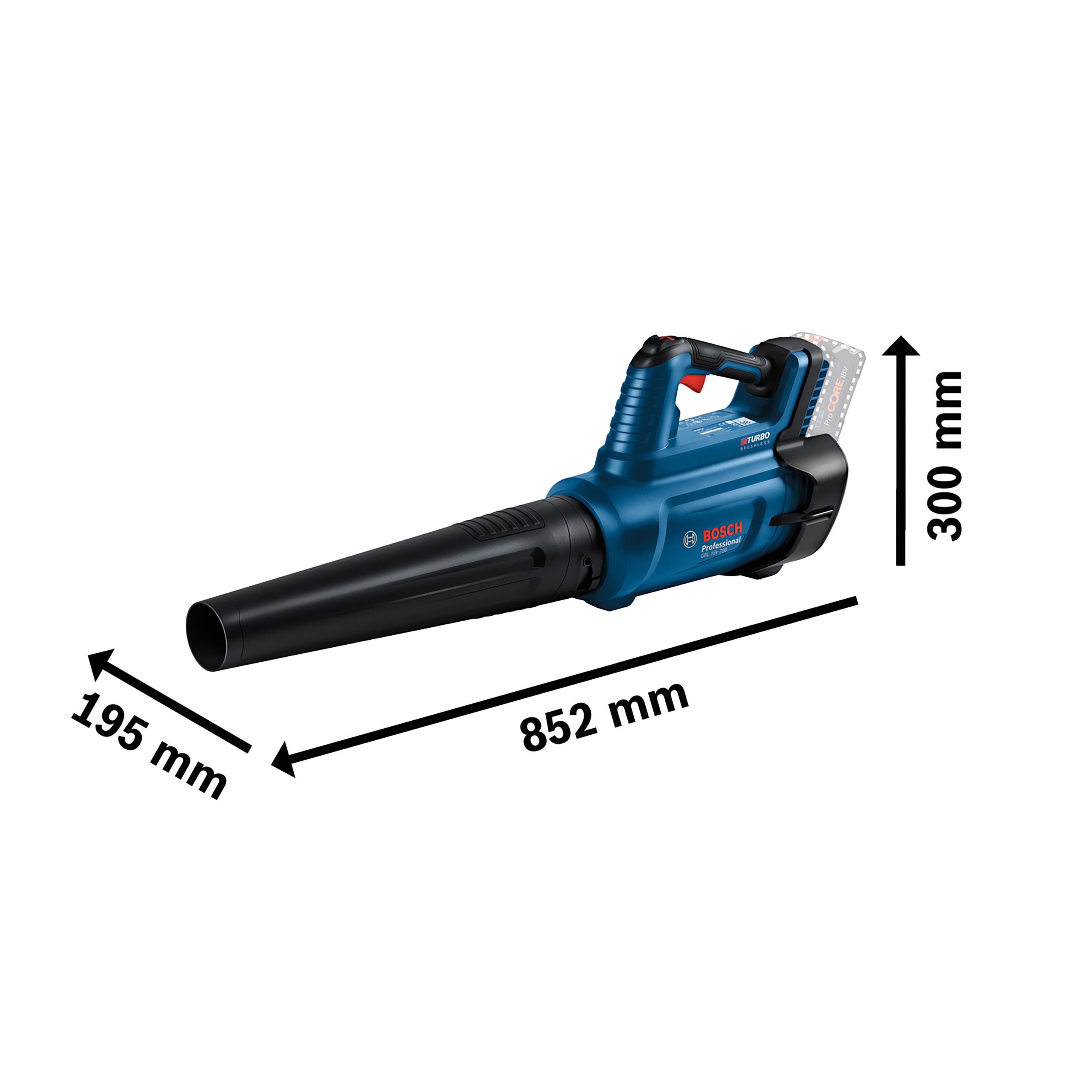 Bosch Professional GBL 18V-750 Cordless 18V Garden blower - BARE