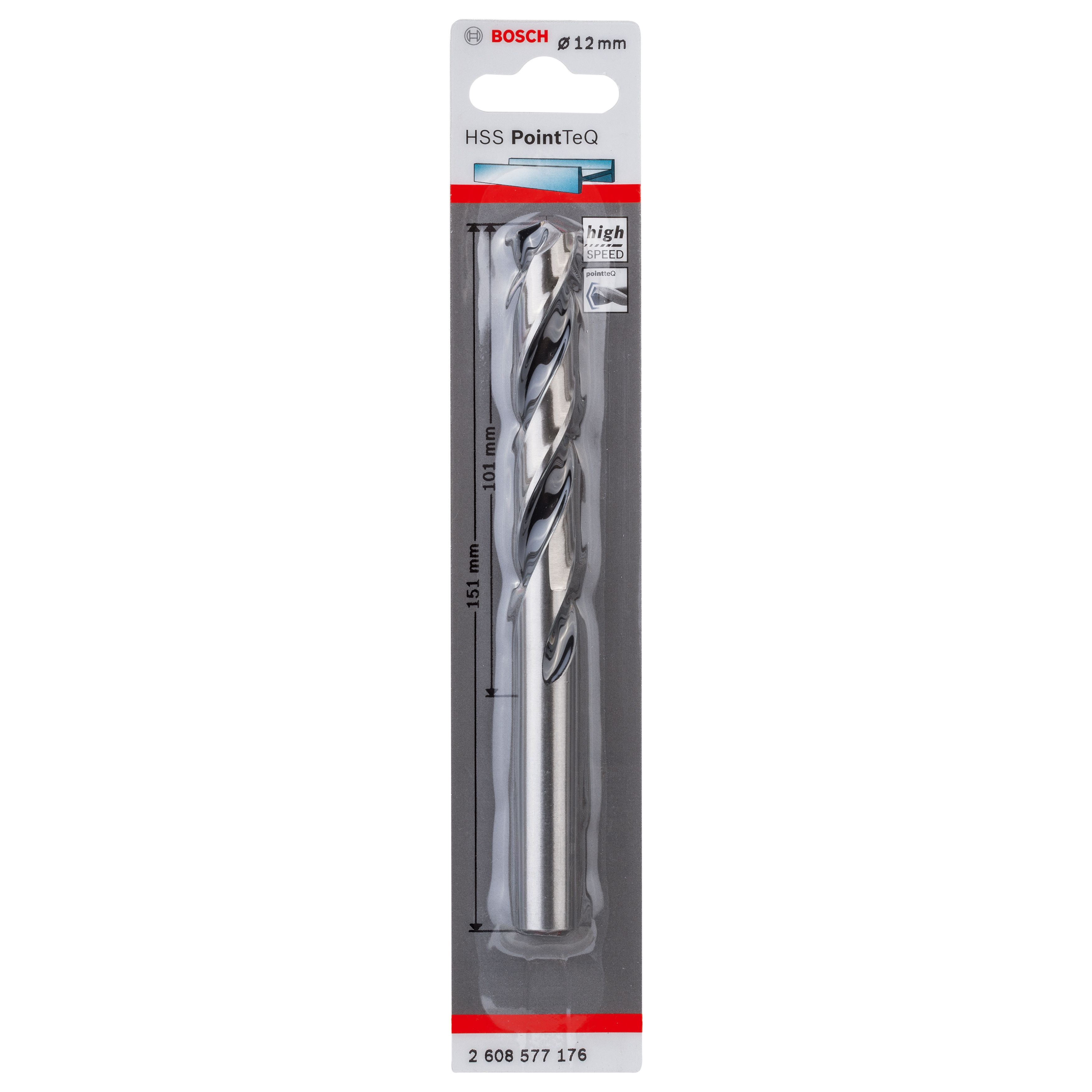 Bosch Professional Round Metal Drill bit (Dia)12mm (L)101mm