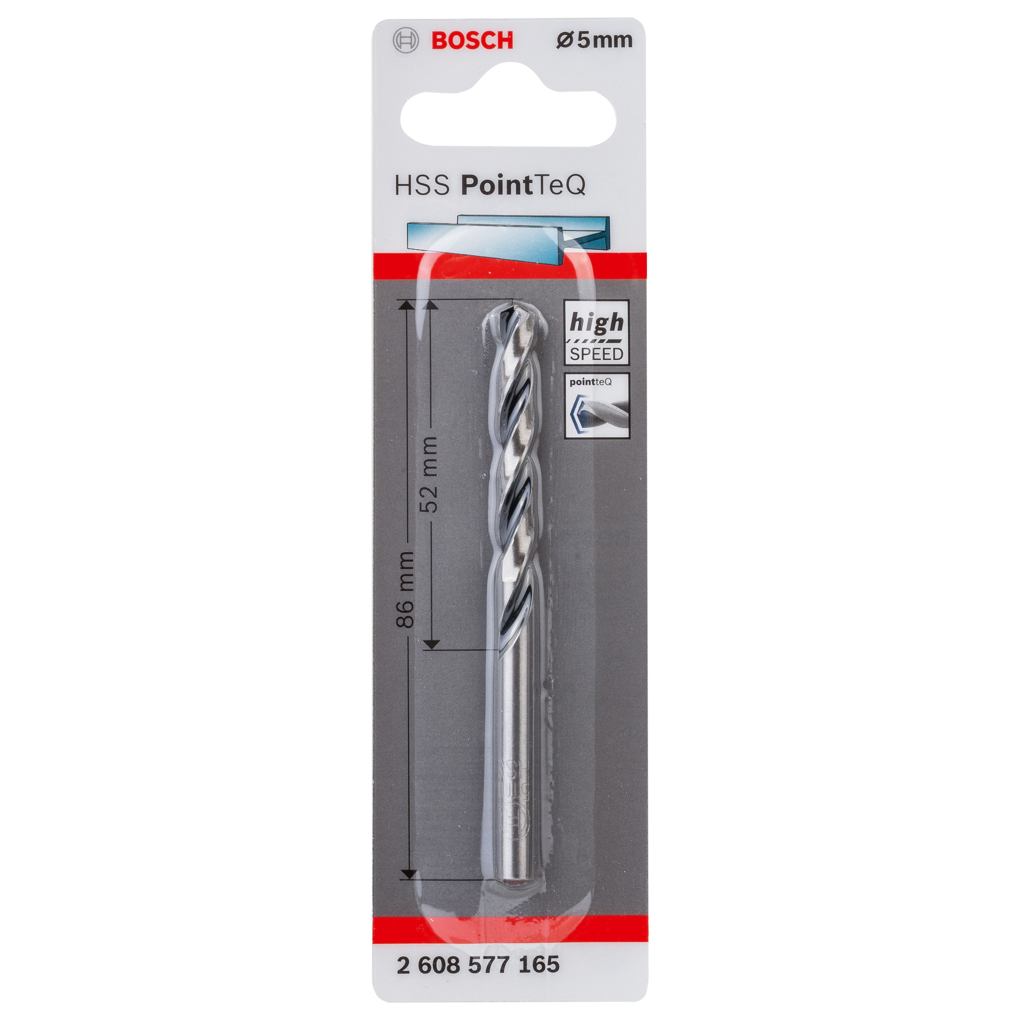 Bosch Professional Round Metal Drill bit (Dia)5mm (L)146mm, Pack of 1