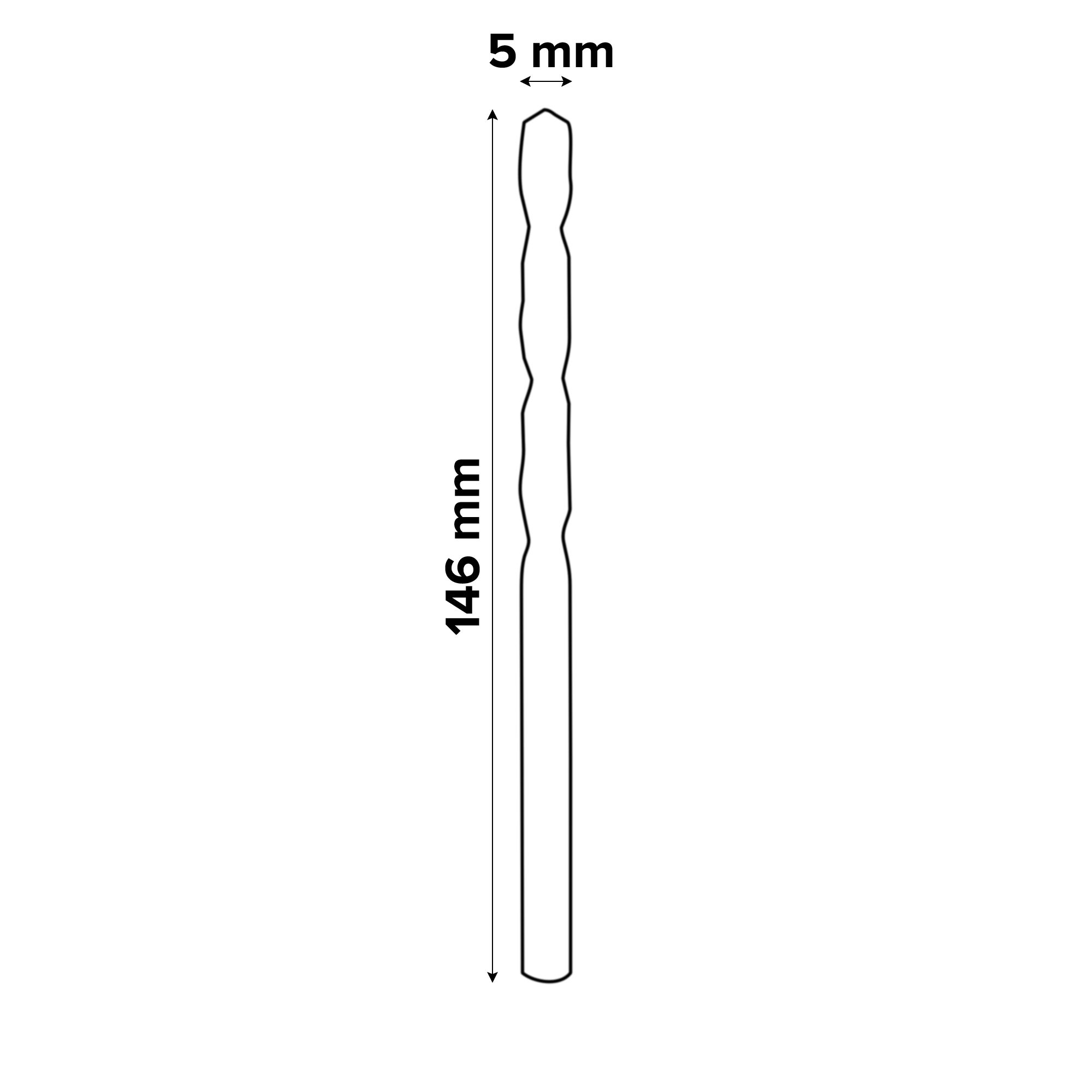Bosch Professional Round Metal Drill bit (Dia)5mm (L)146mm, Pack of 1