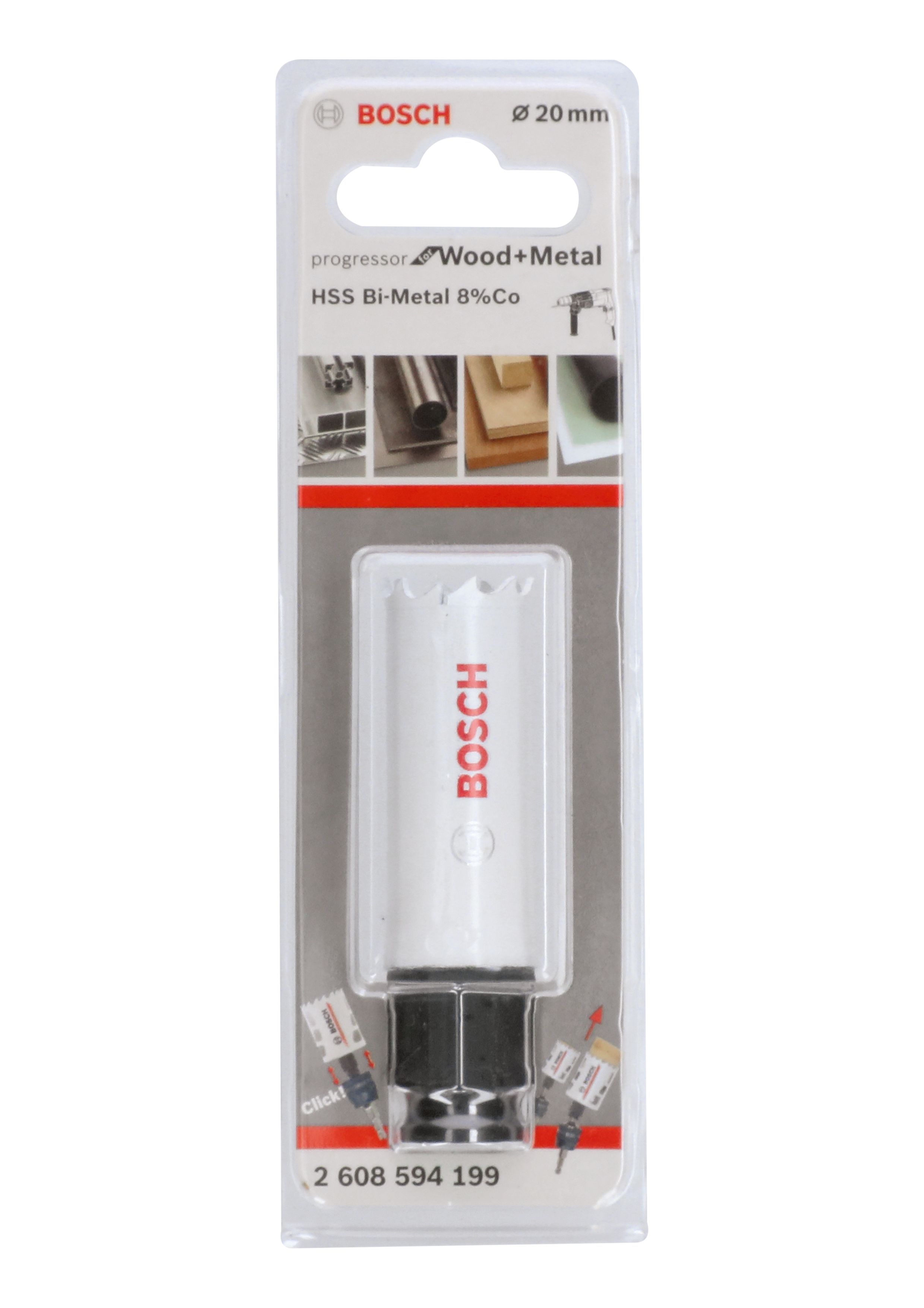 Bosch Progressor Cobalt alloy & high-speed steel Holesaw (Dia)20mm